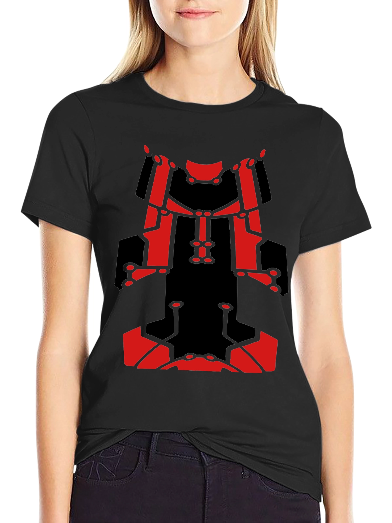 Bold Graphic Tee - Red & Black