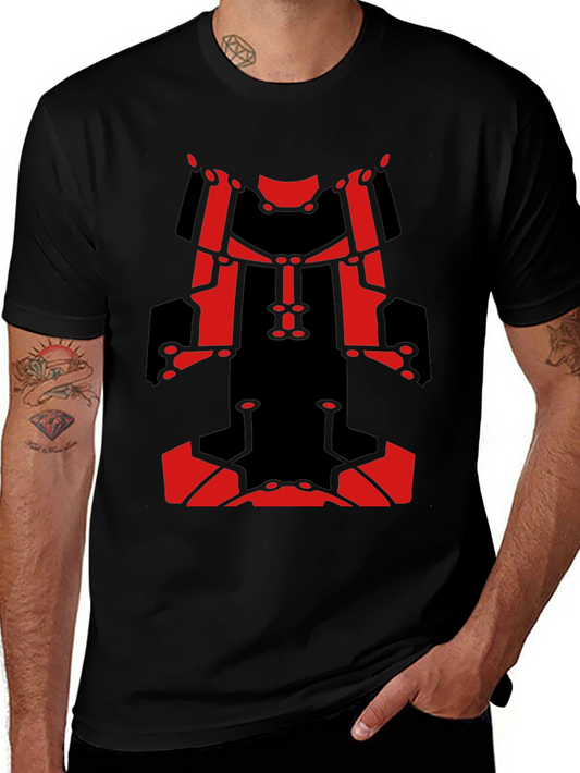 Bold Graphic Tee - Red & Black