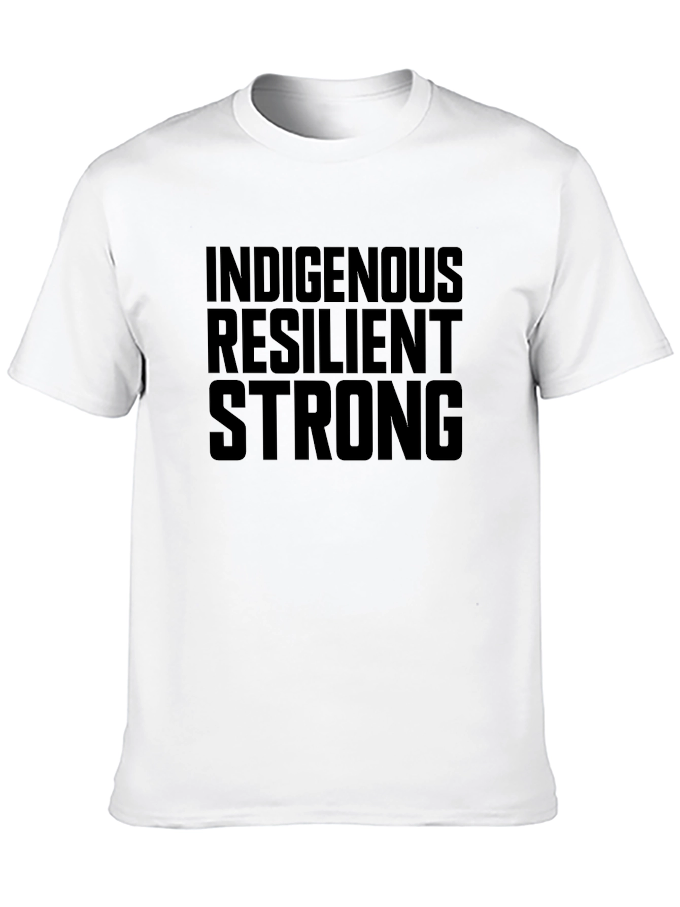 Indigenous Resilient Strong Black Graphic T-Shirt