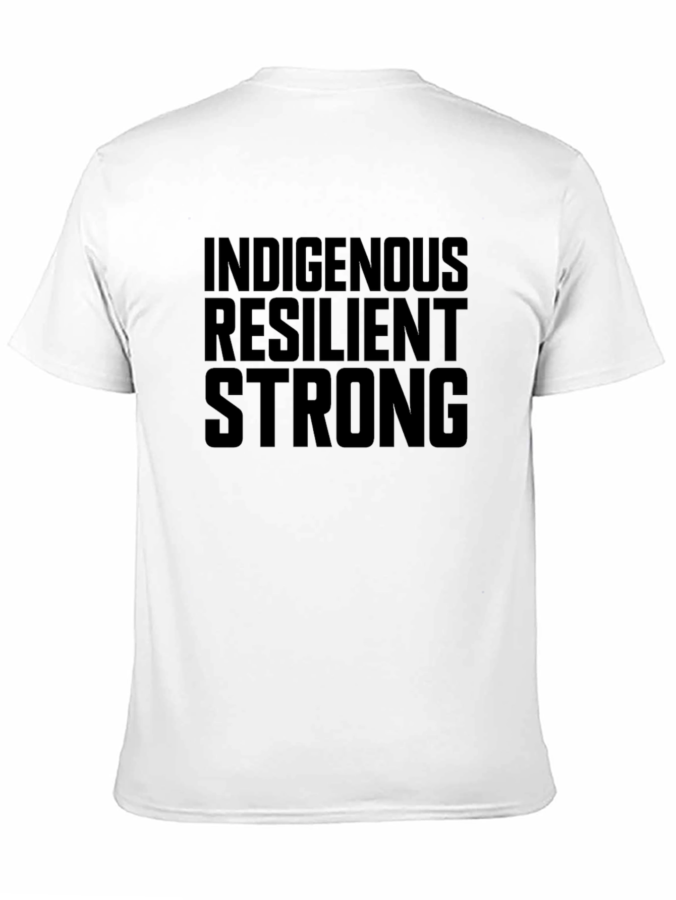 Indigenous Resilient Strong Black Graphic T-Shirt