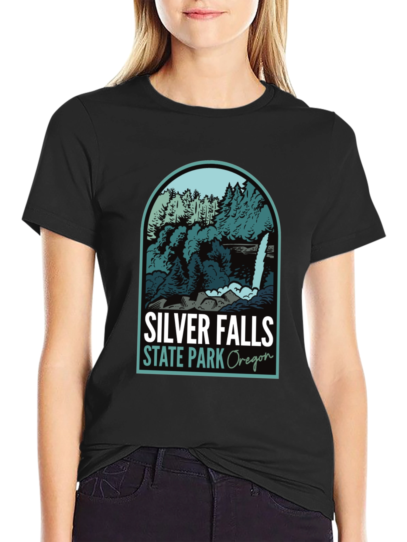 Silver Falls State Park Oregon Graphic Tee
