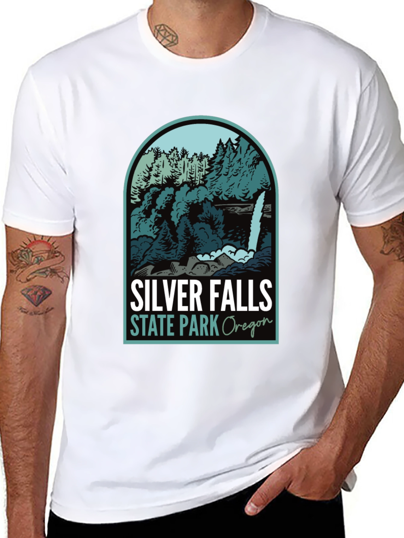 Silver Falls State Park Oregon Graphic Tee