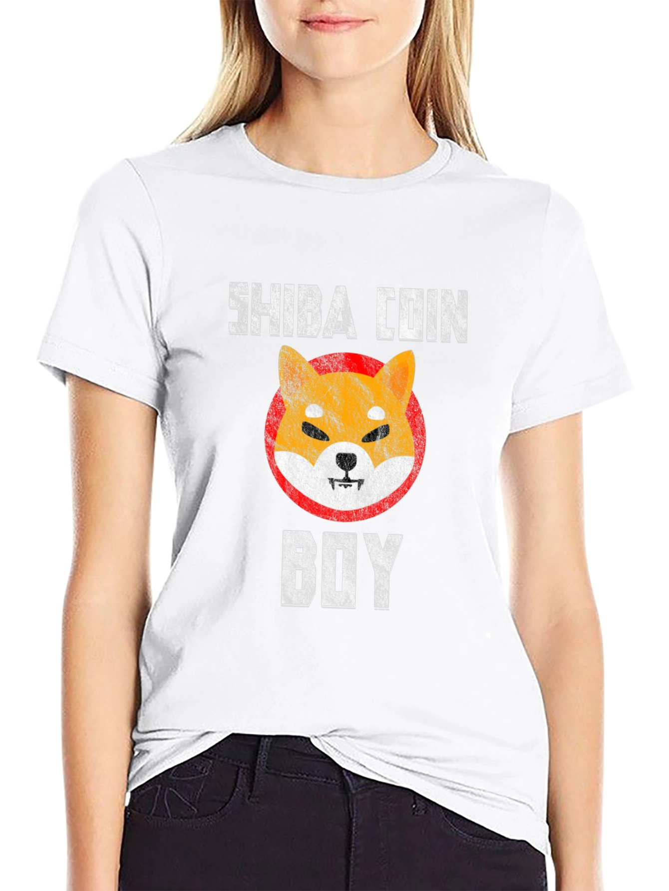 Shiba Coin Boy Graphic Tee - Crypto T-Shirt