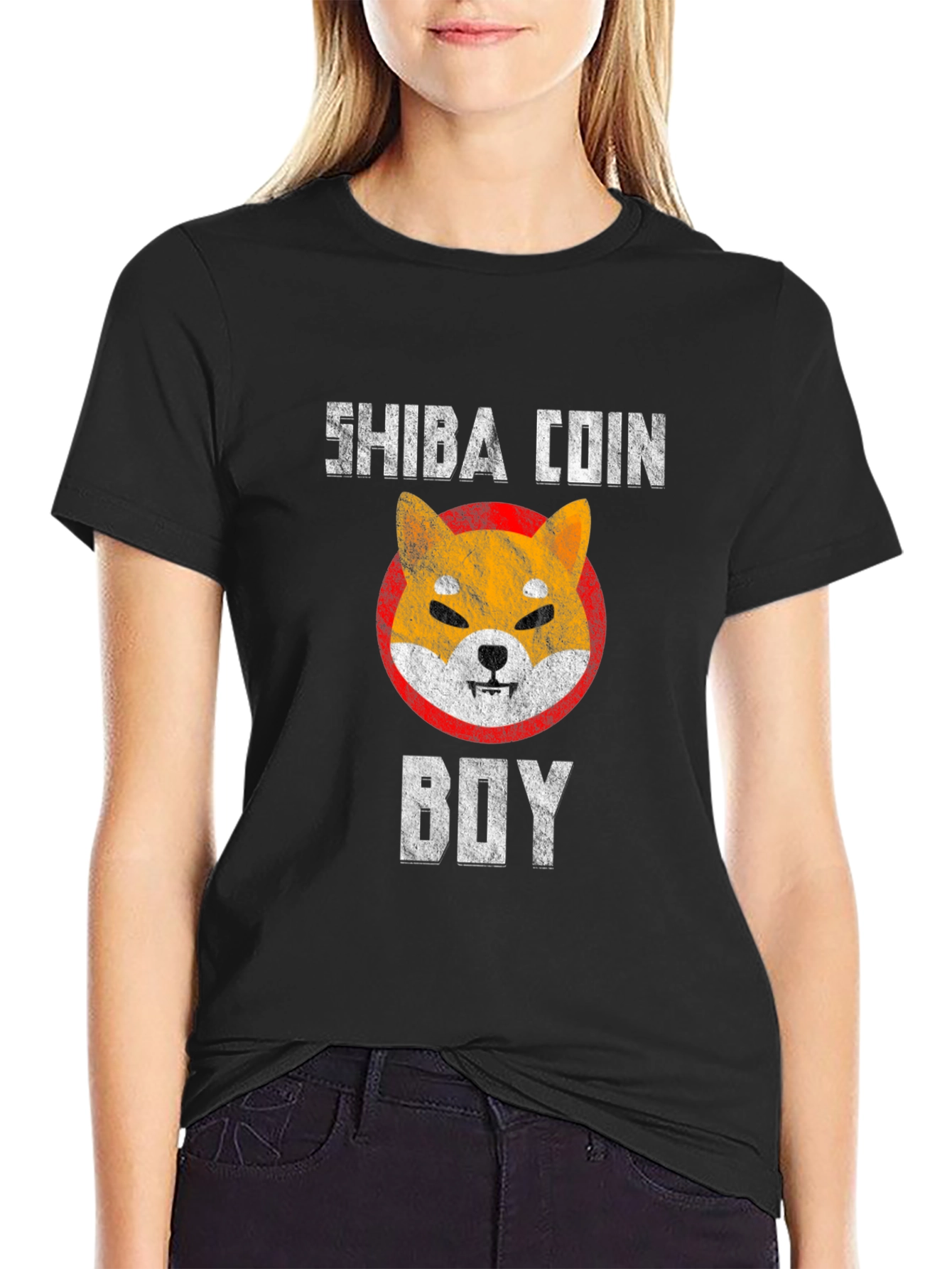 Shiba Coin Boy Graphic Tee - Crypto T-Shirt