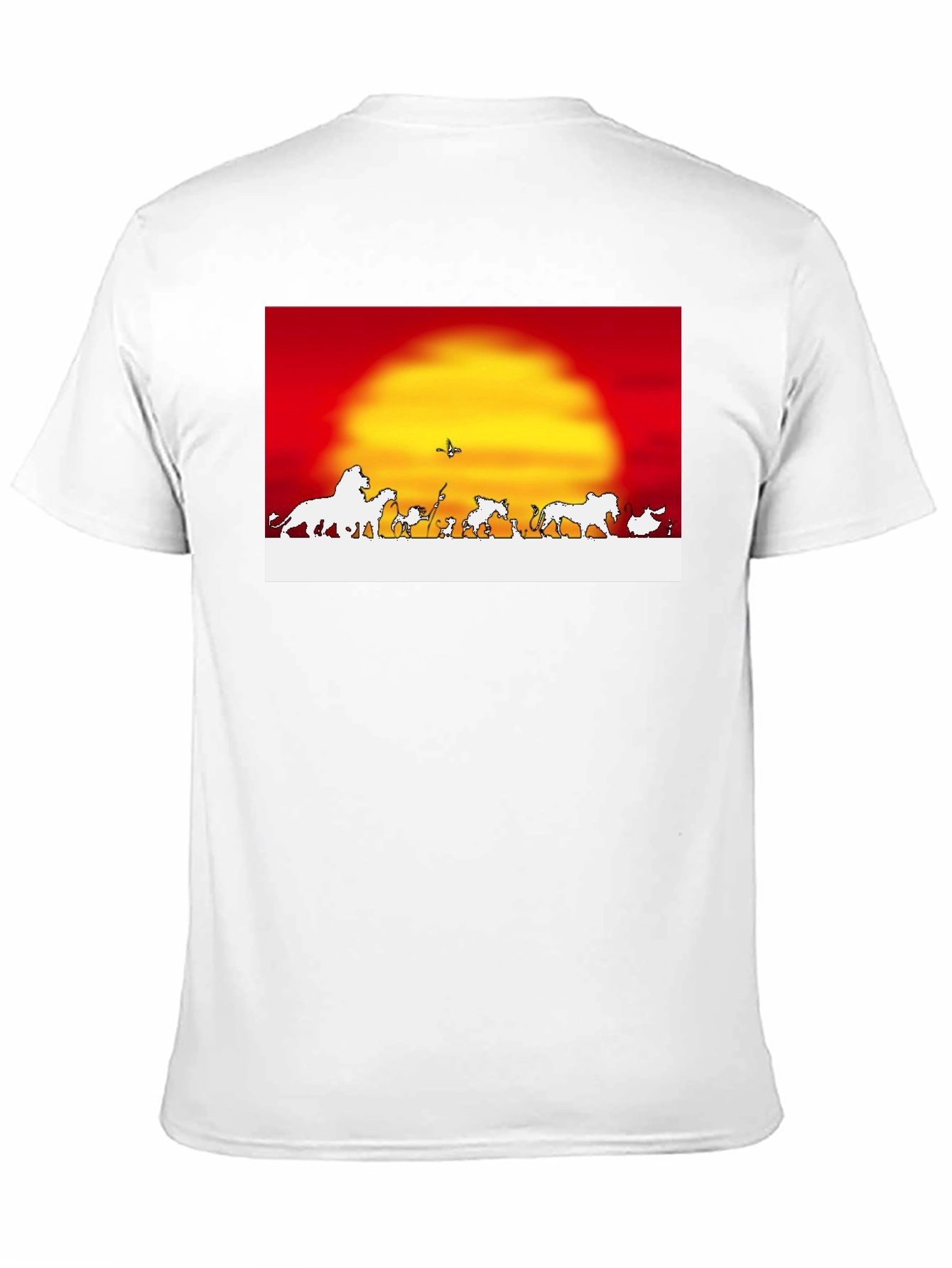 Lion King T-Shirt Red Sunset Graphic Tee