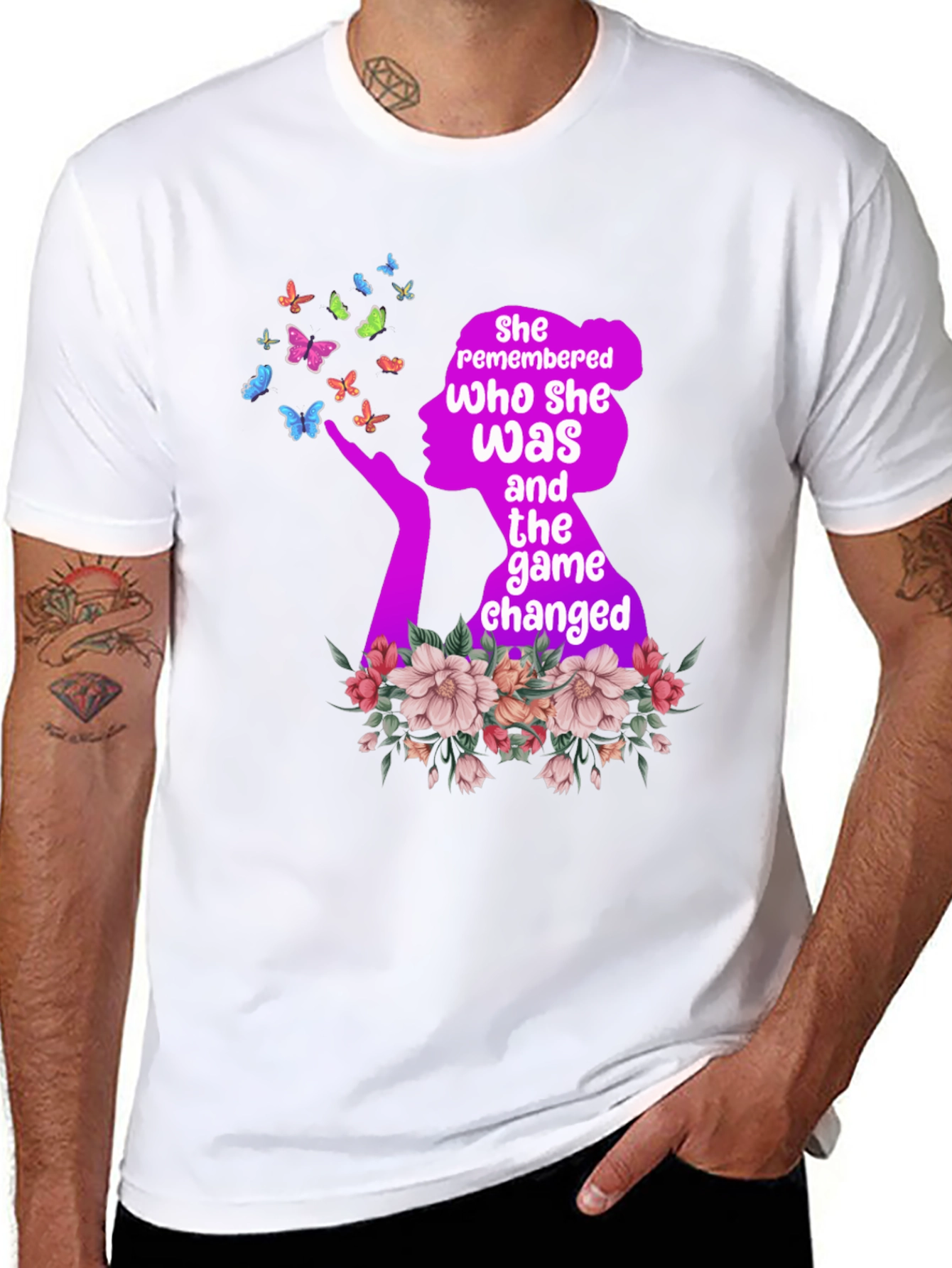 Empowered Womens Tee: Remembered Who She Was T-Shirt