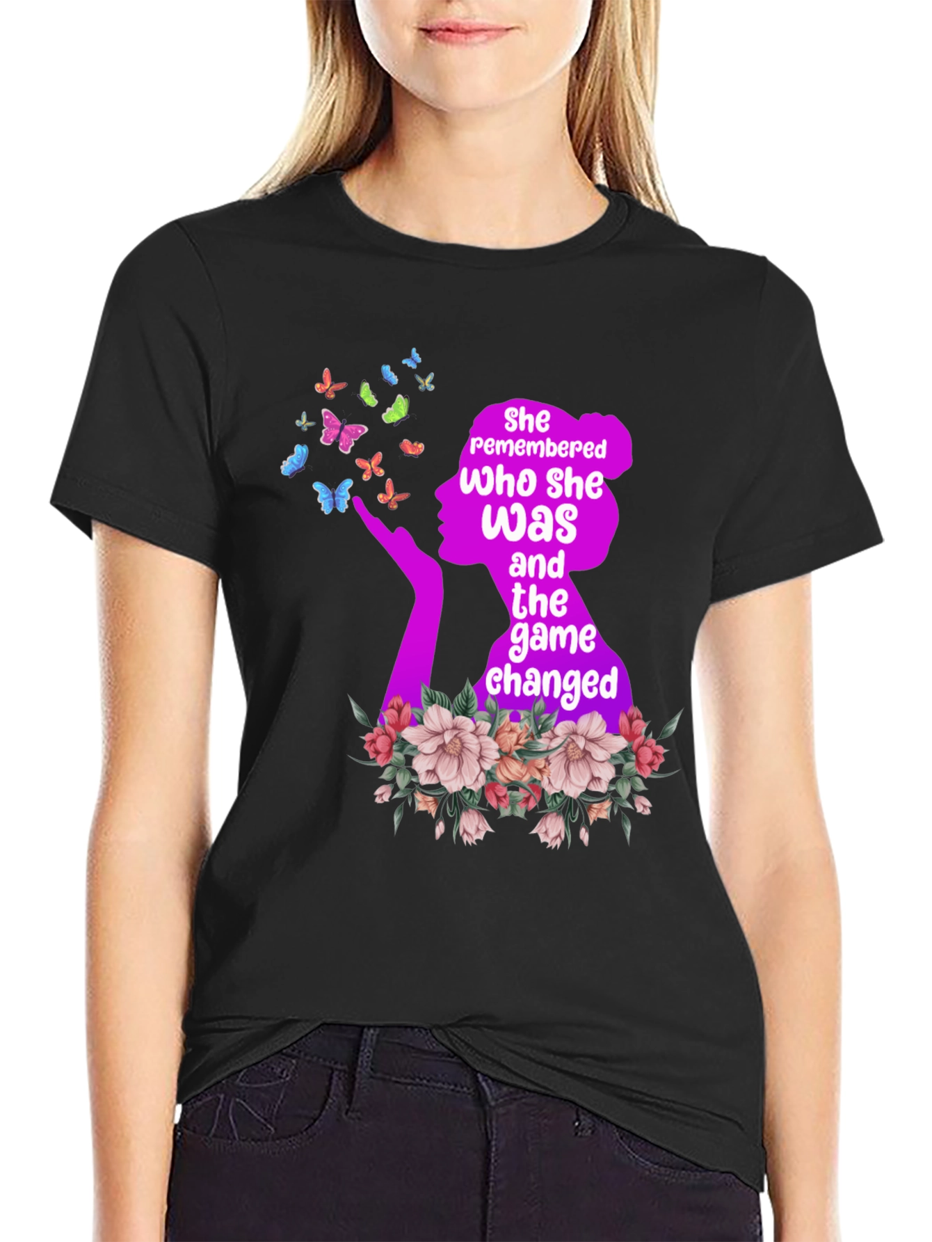 Empowered Womens Tee: Remembered Who She Was T-Shirt