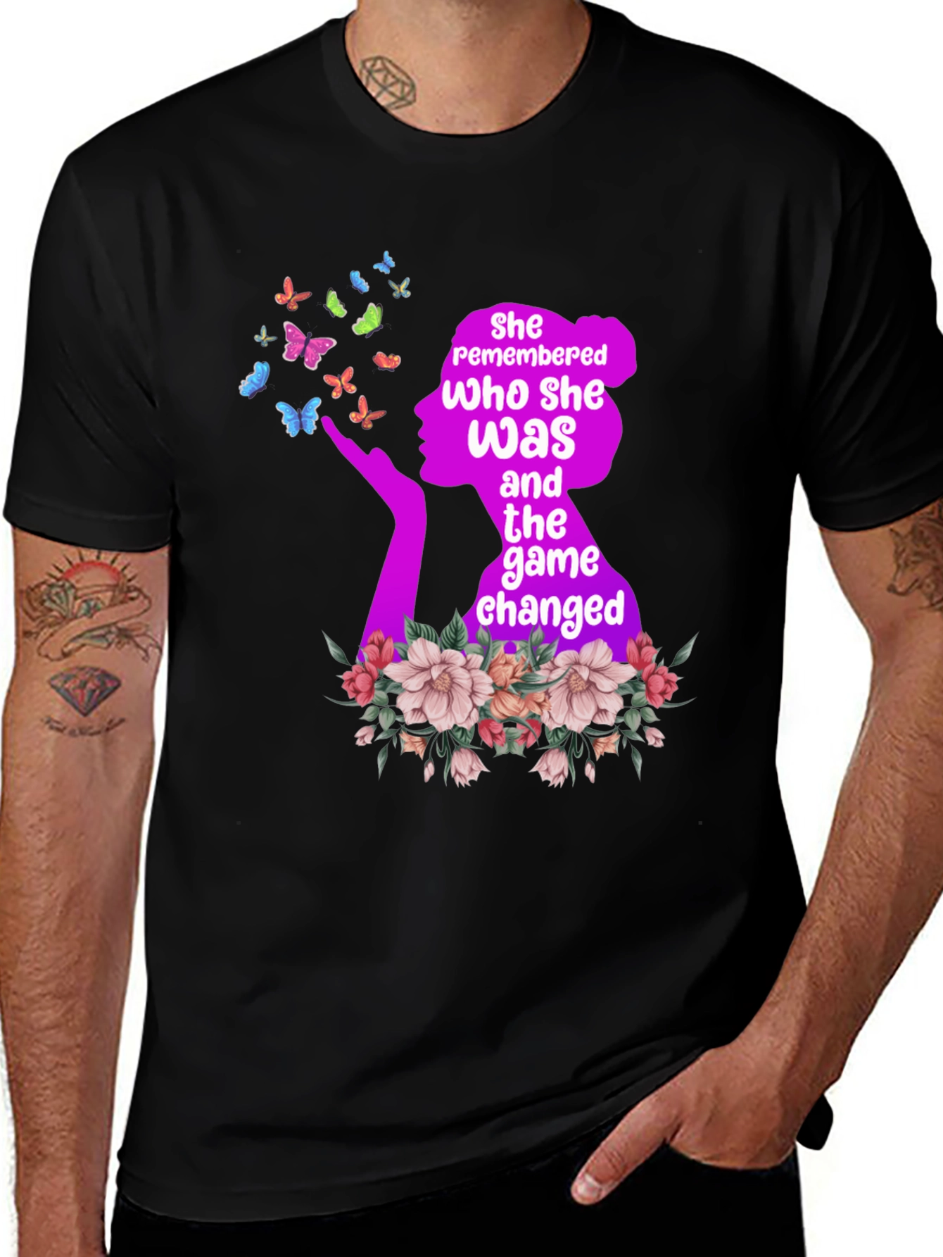 Empowered Womens Tee: Remembered Who She Was T-Shirt