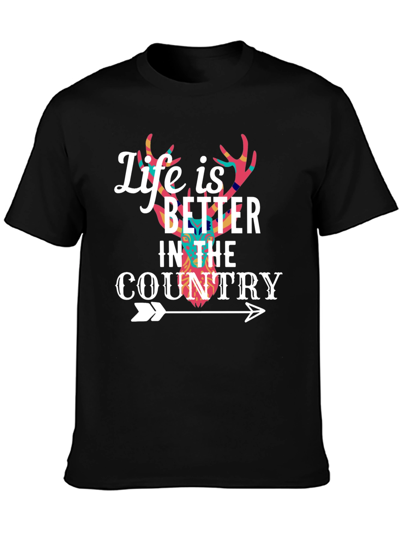 Life is Better in the Country Deer Tee