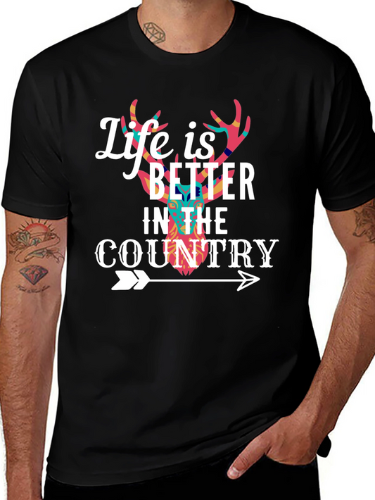 Life is Better in the Country Deer Tee