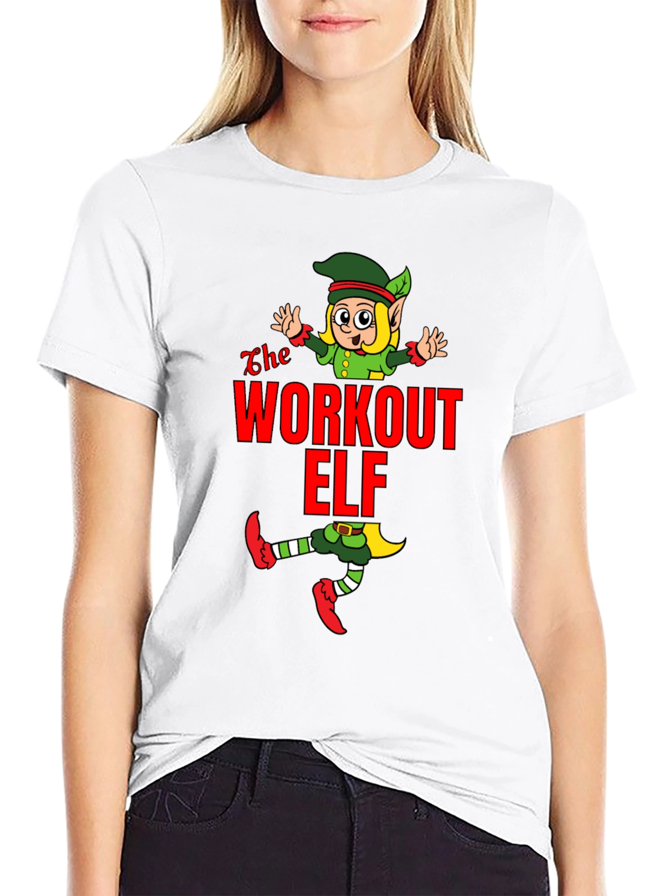 Workout Elf Graphic T-Shirt