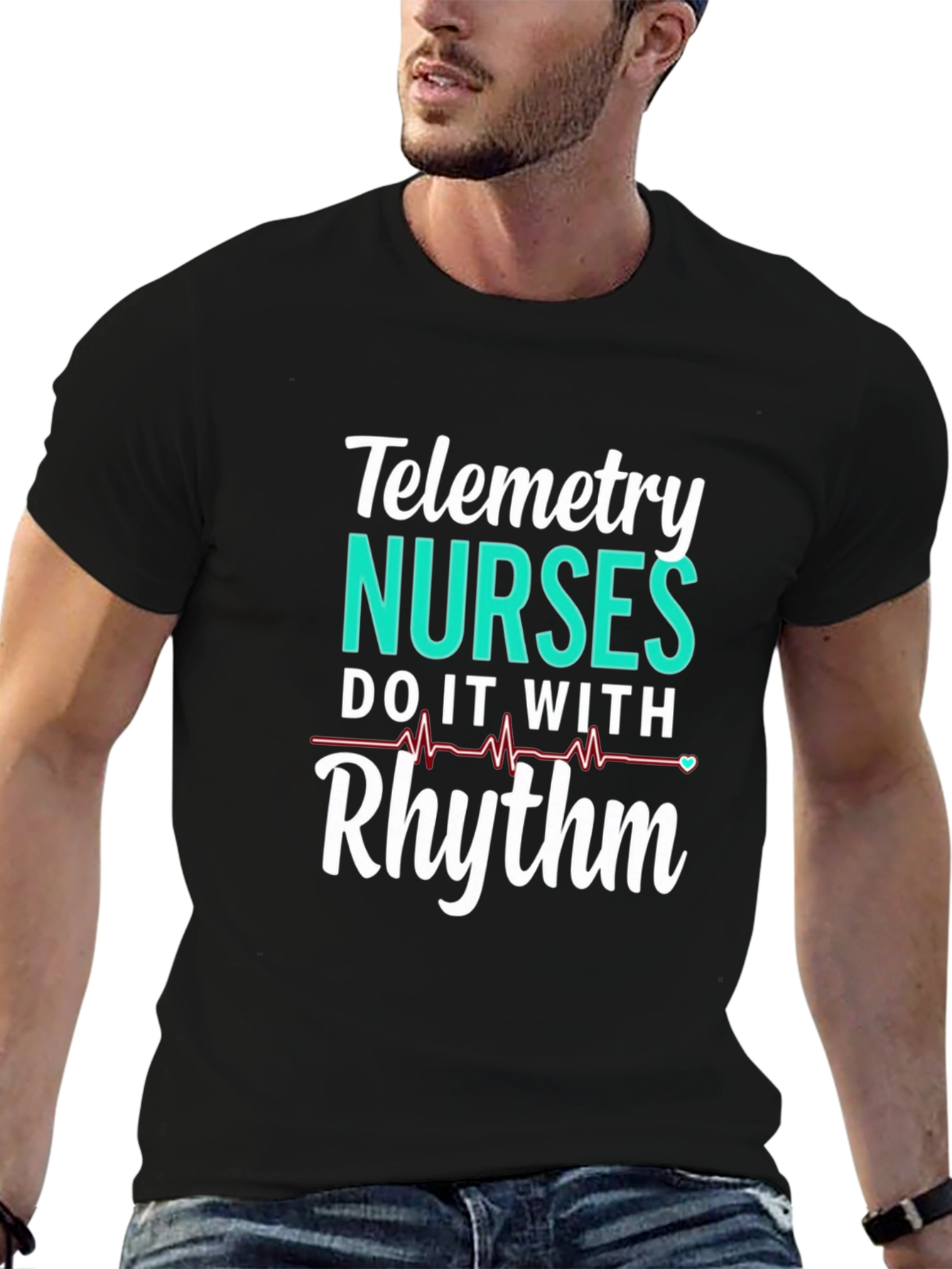 Telemetry Nurses Rhythm Graphic T-Shirt