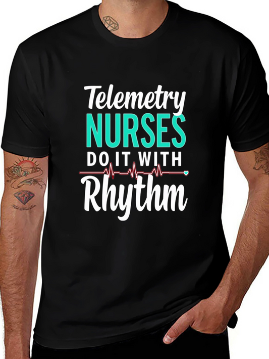 Telemetry Nurses Rhythm Graphic T-Shirt