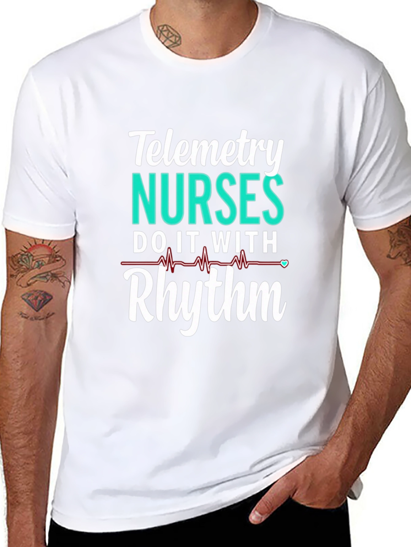 Telemetry Nurses Rhythm Graphic T-Shirt