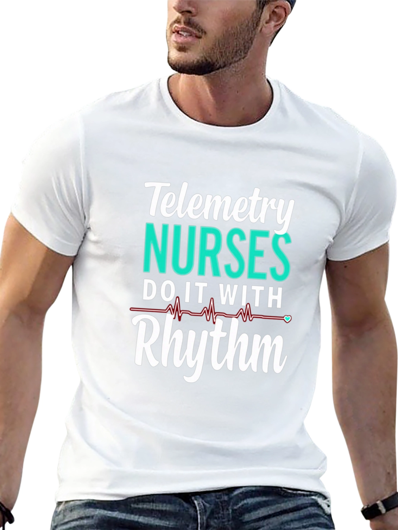 Telemetry Nurses Rhythm Graphic T-Shirt