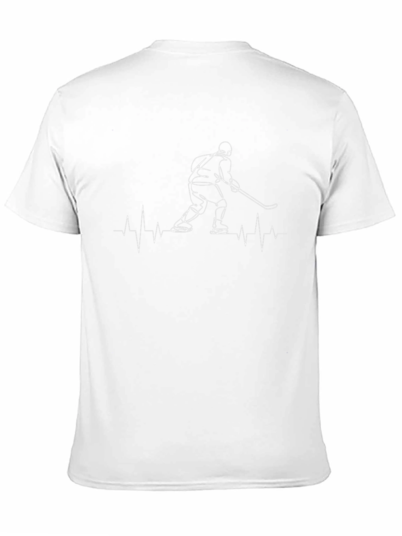 Hockey Heartbeat Tee - Black Graphic T-Shirt