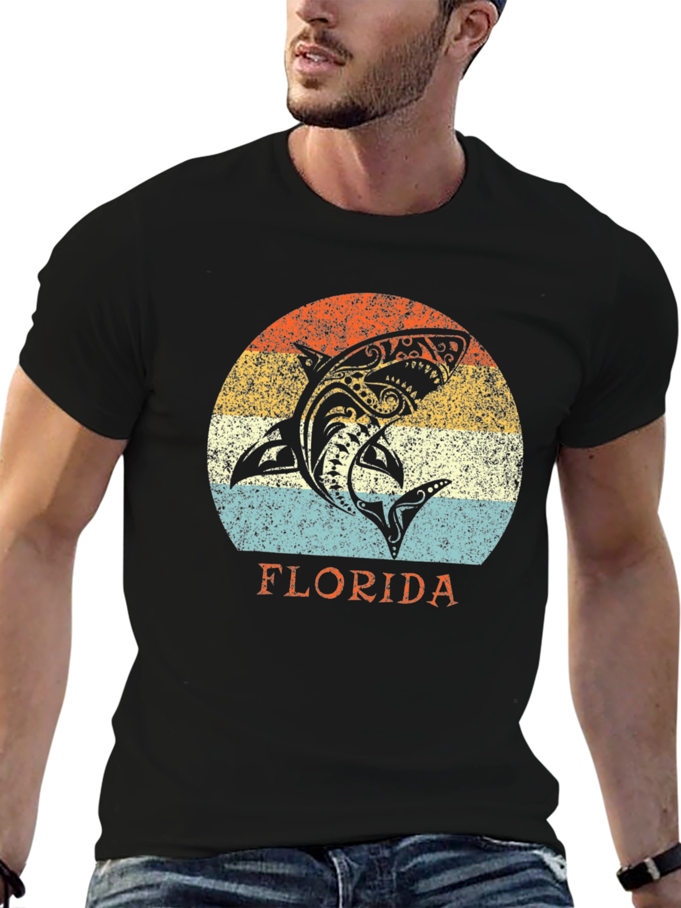 Florida Shark Graphic T-Shirt