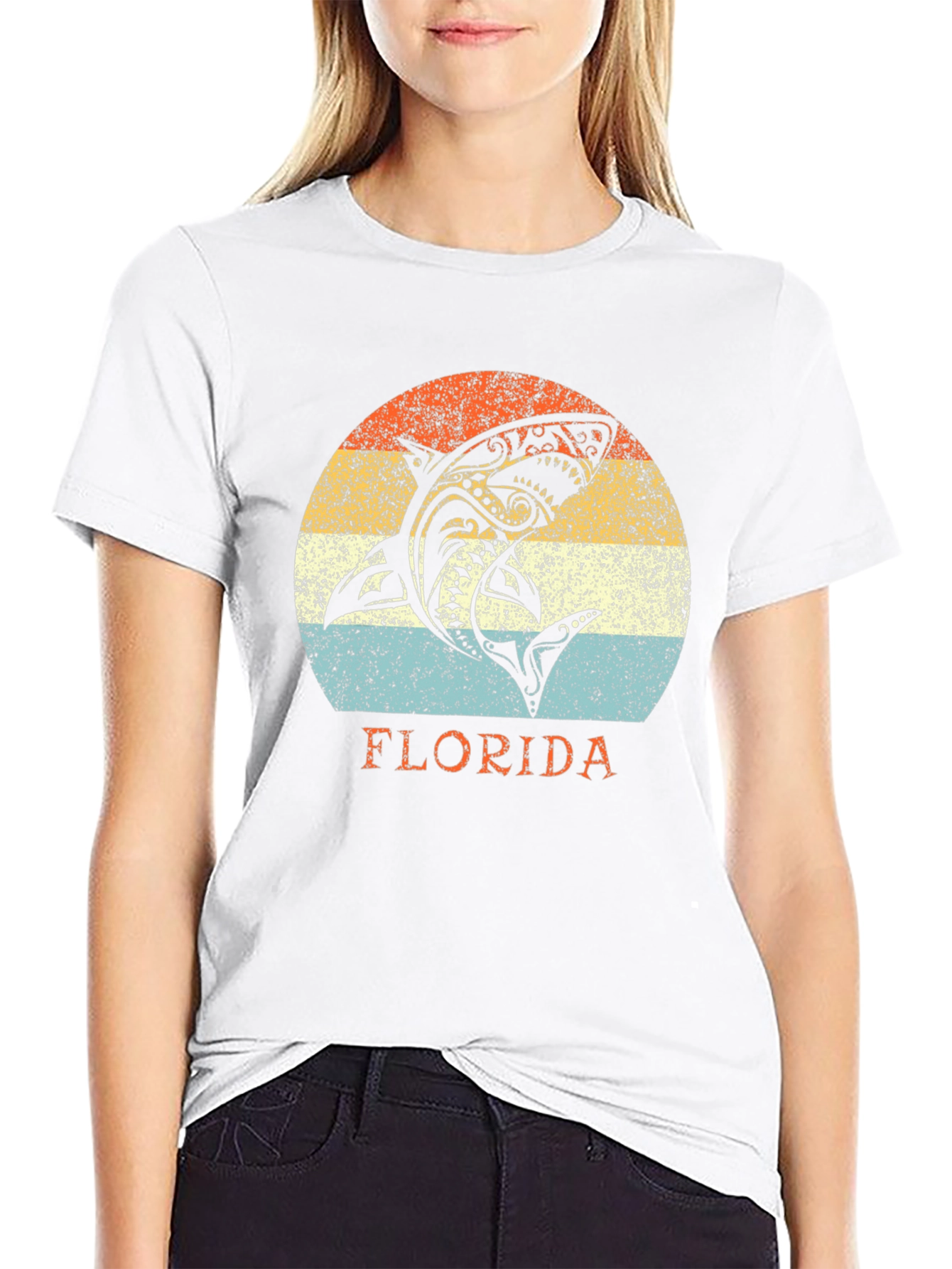Florida Shark Graphic T-Shirt