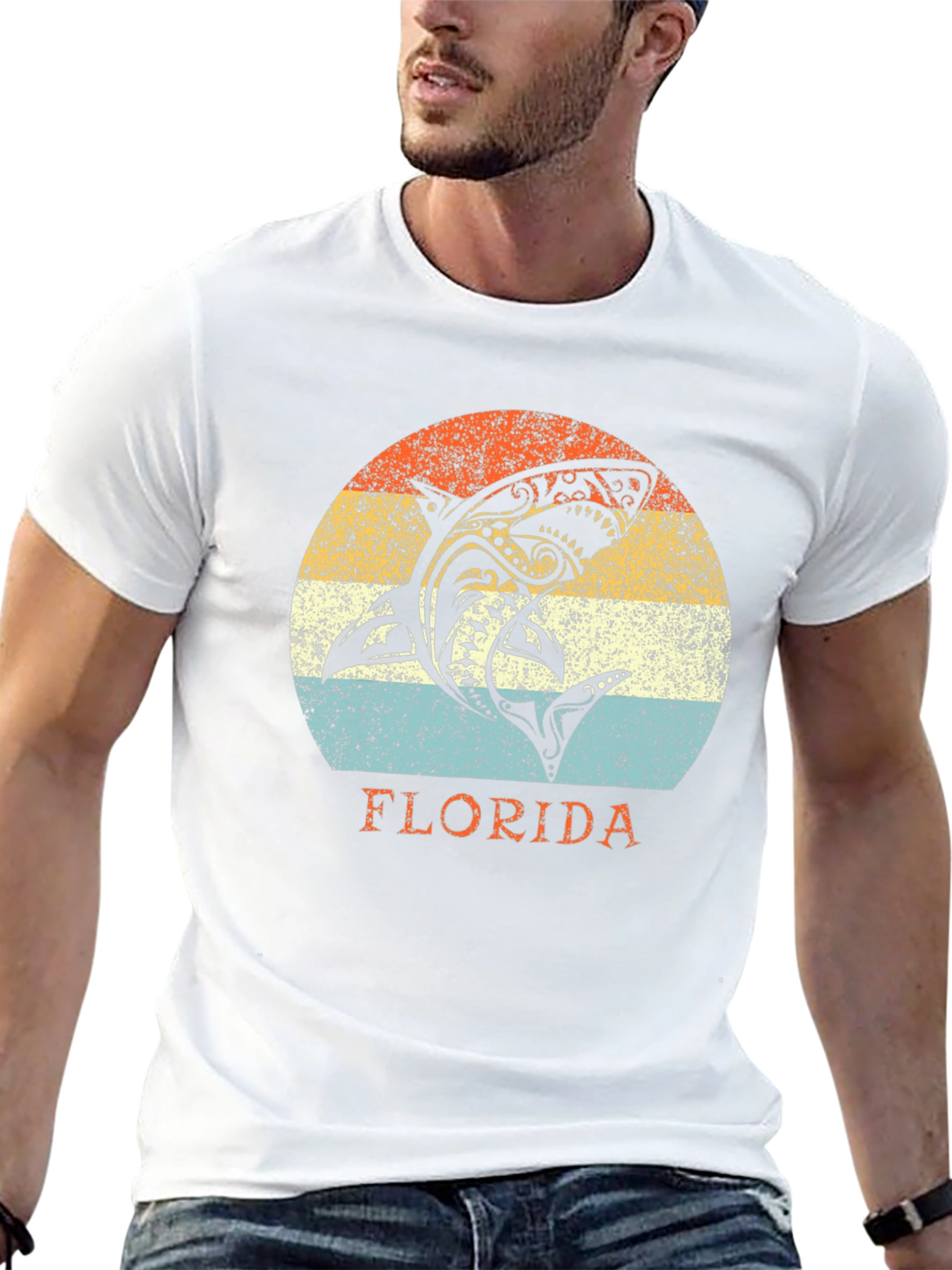 Florida Shark Graphic T-Shirt