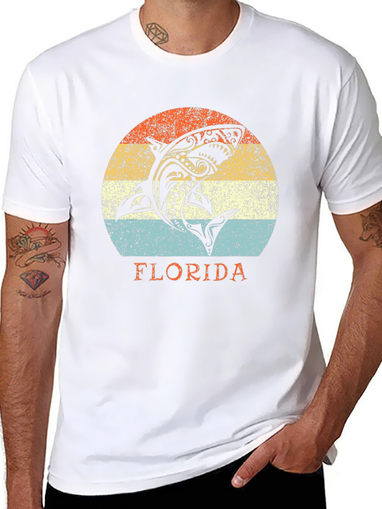 Florida Shark Graphic T-Shirt