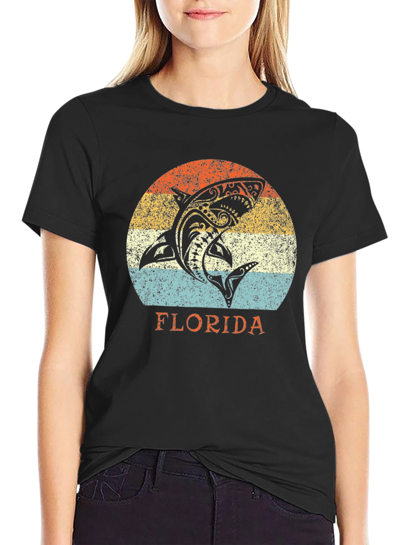 Florida Shark Graphic T-Shirt