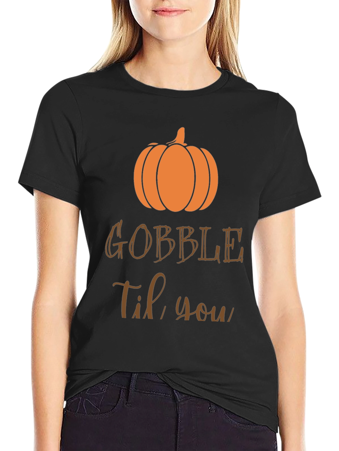 Gobble Til You Wobble Thanksgiving T-Shirt