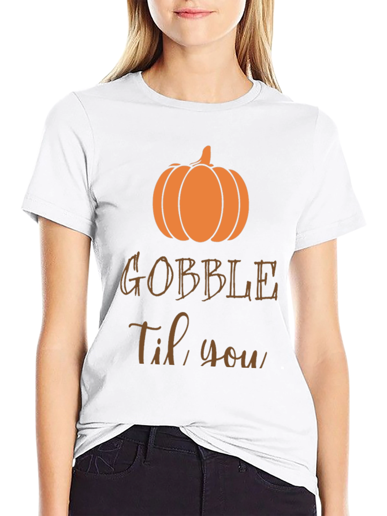 Gobble Til You Wobble Thanksgiving T-Shirt