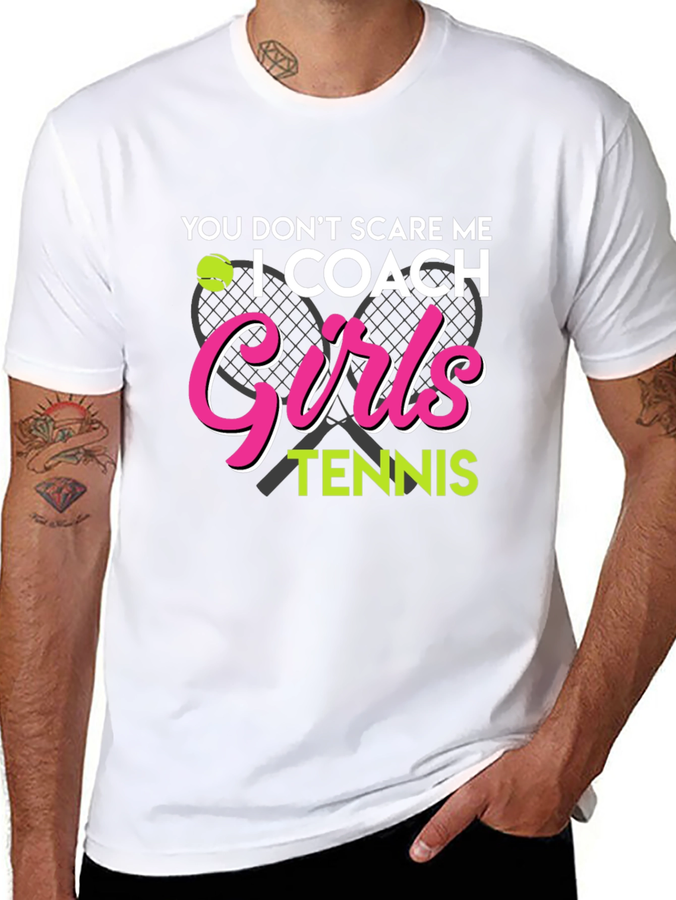 I Coach Girls Tennis T-Shirt