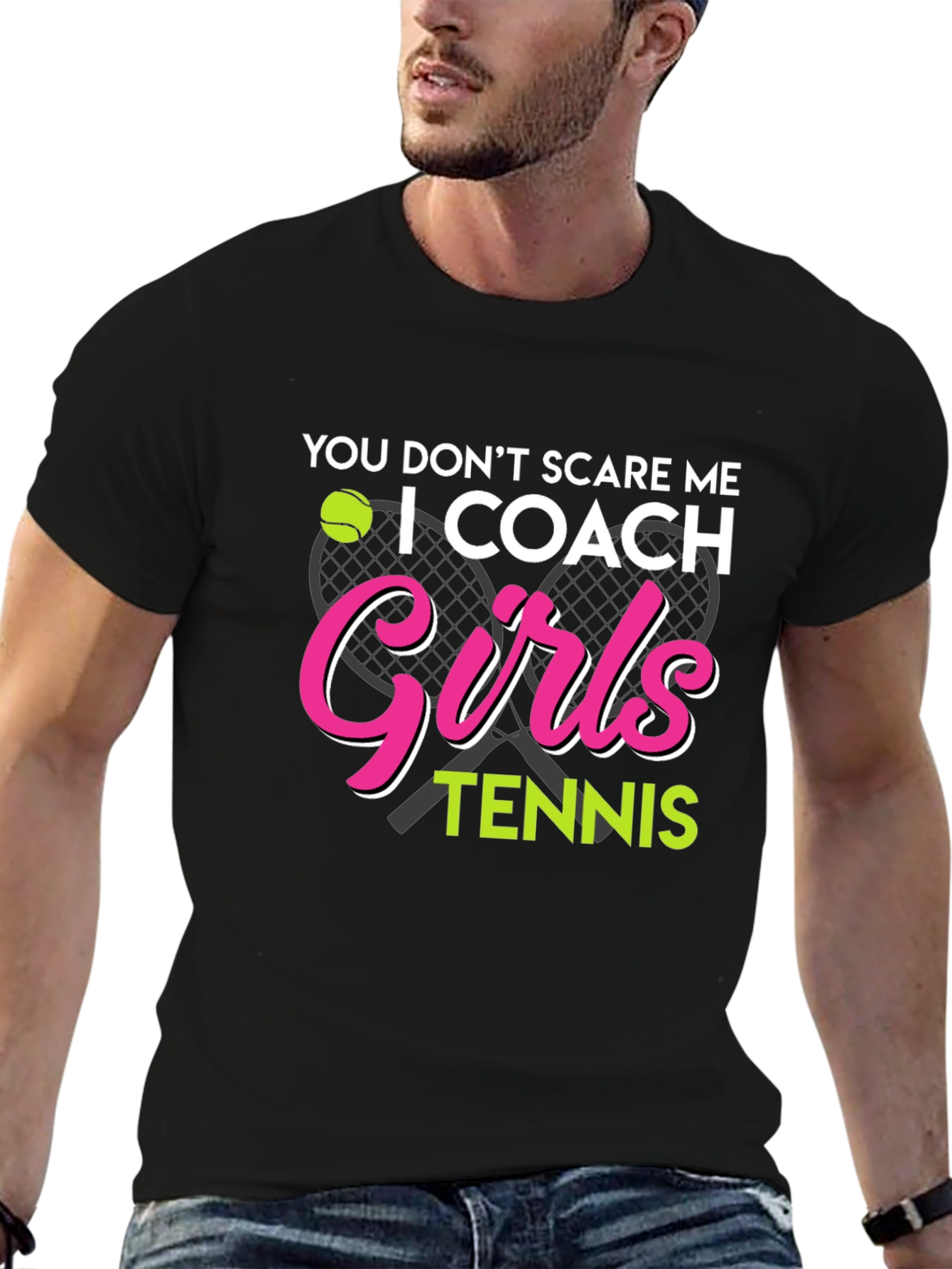 I Coach Girls Tennis T-Shirt