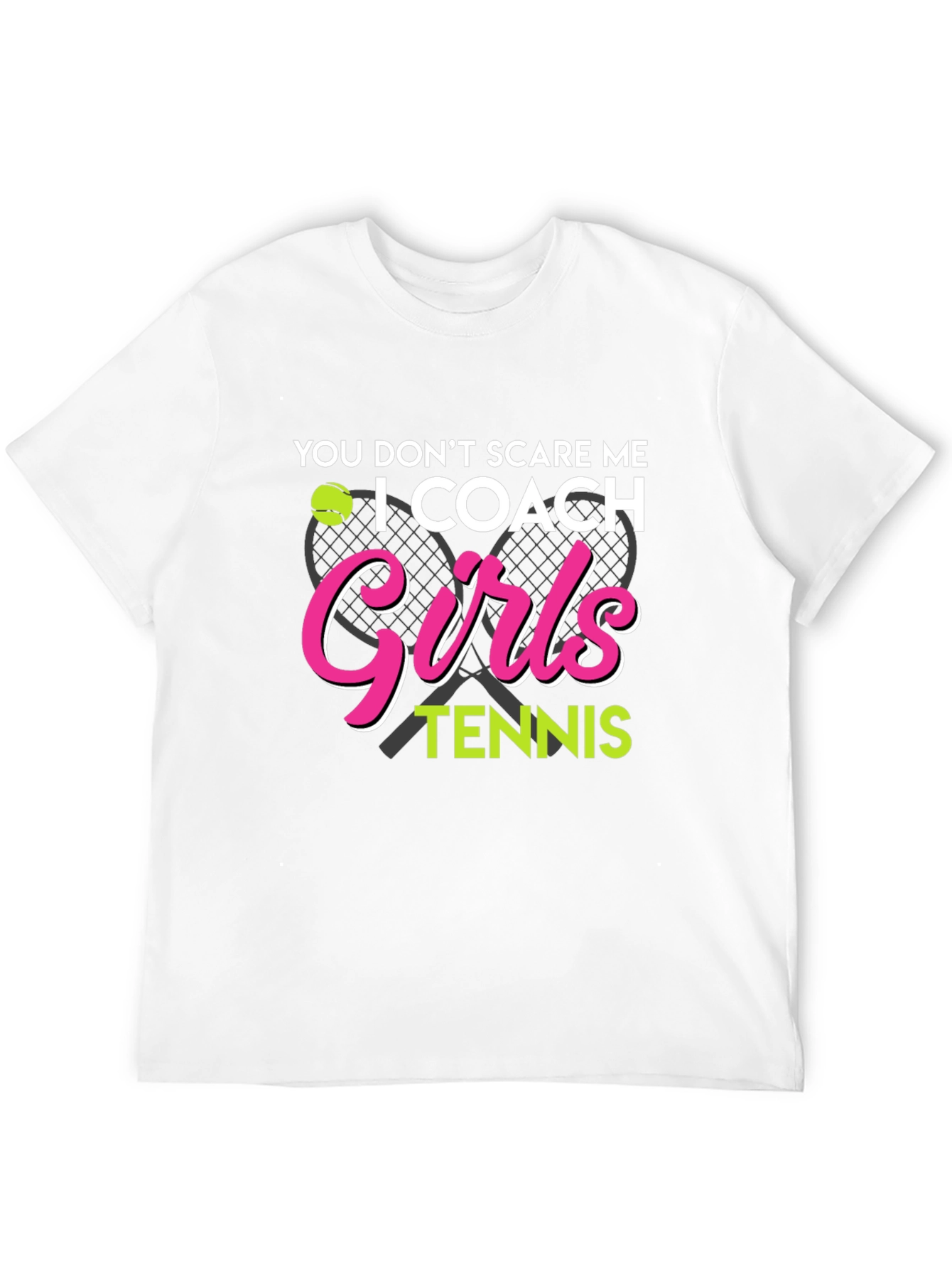 I Coach Girls Tennis T-Shirt