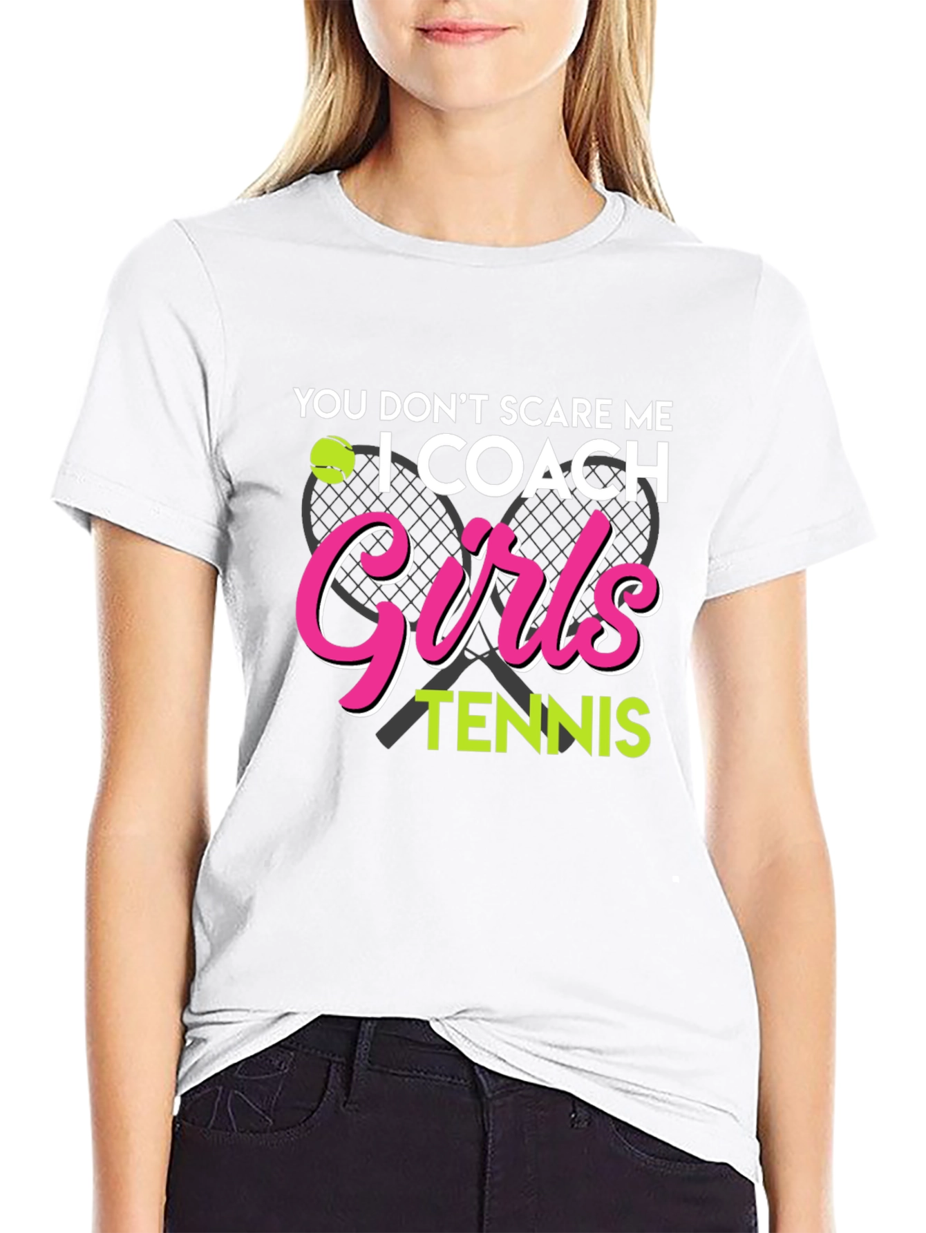 I Coach Girls Tennis T-Shirt