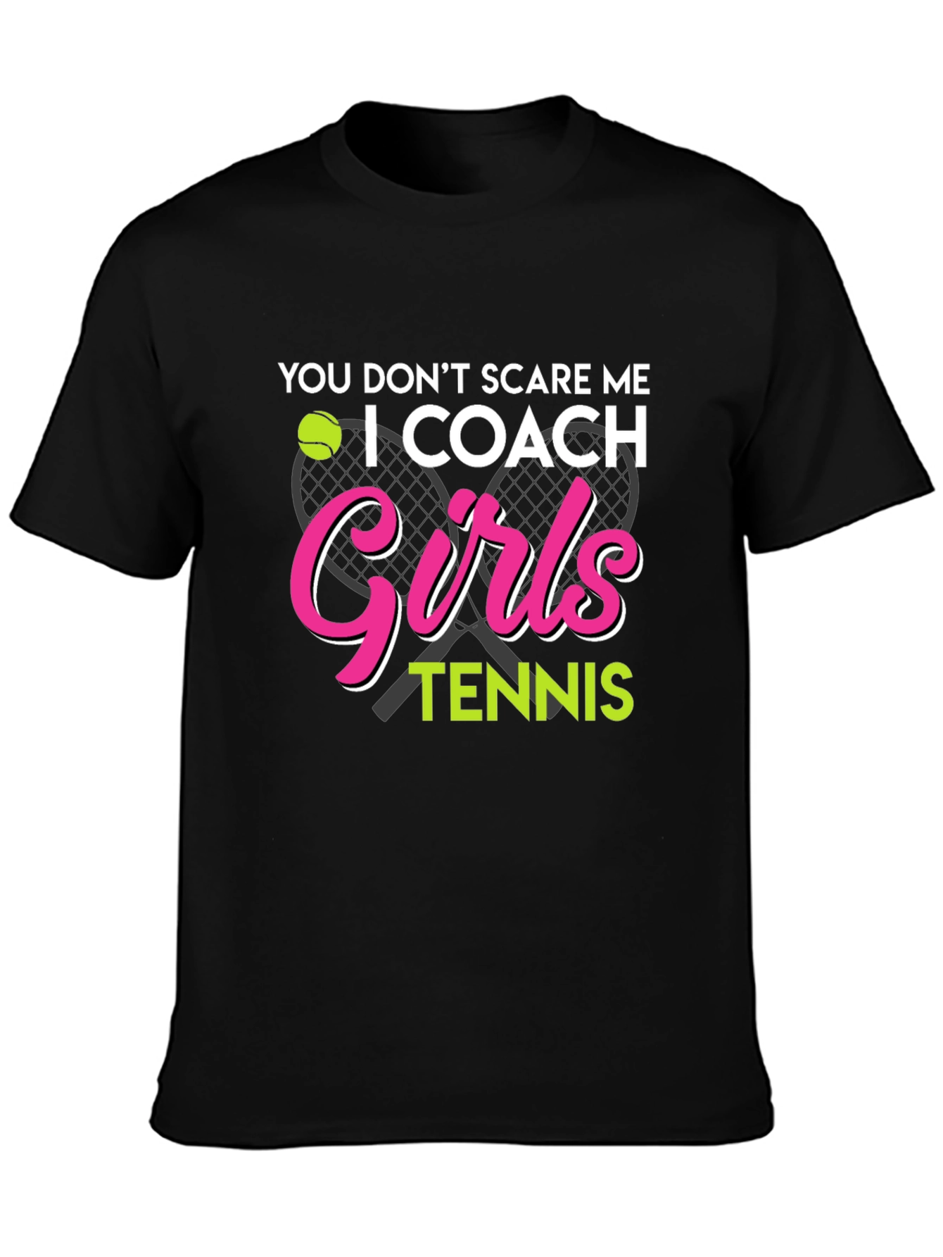 I Coach Girls Tennis T-Shirt