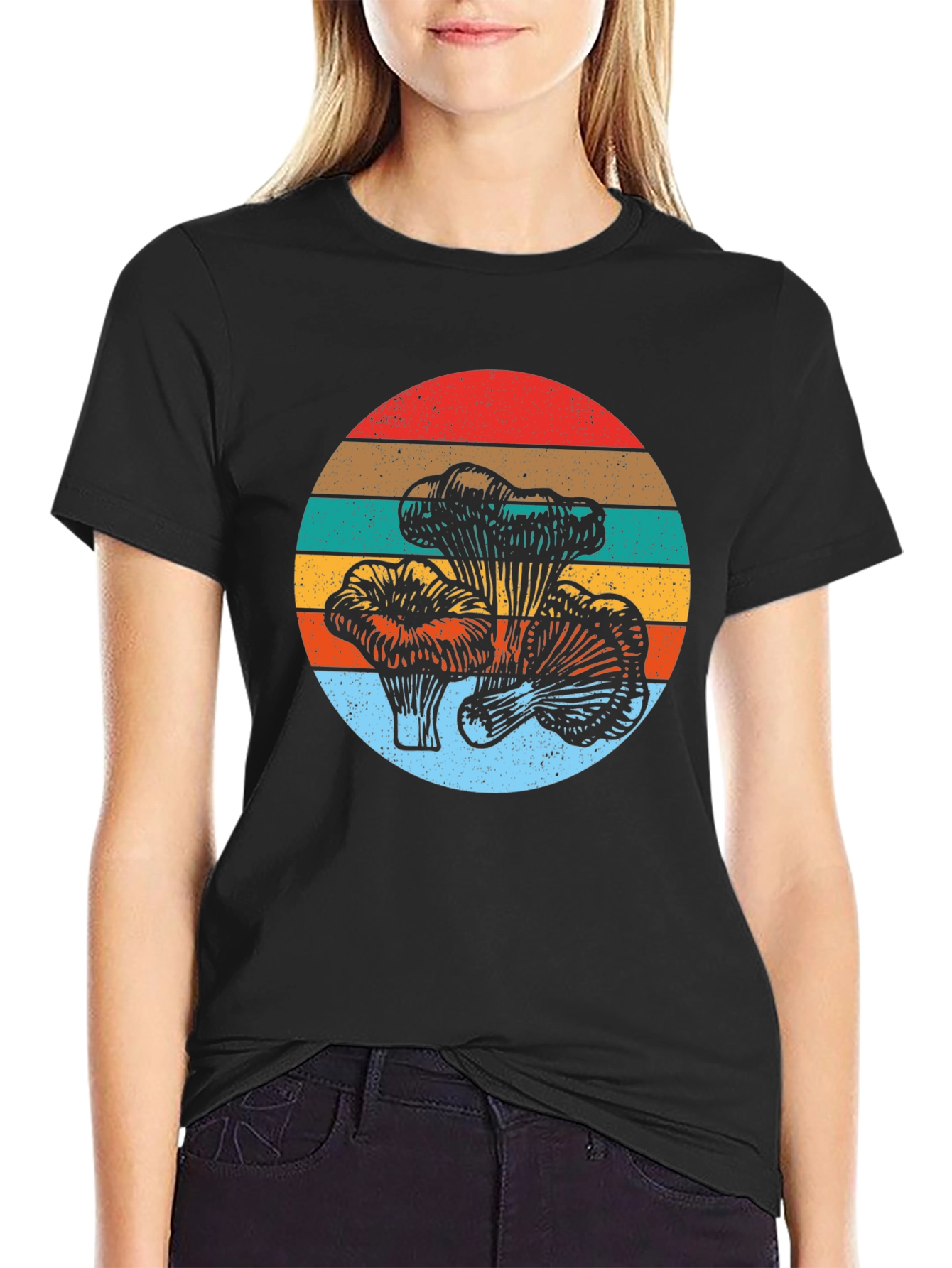 Retro Mushroom Graphic Tee - Stylish Unisex Shirt