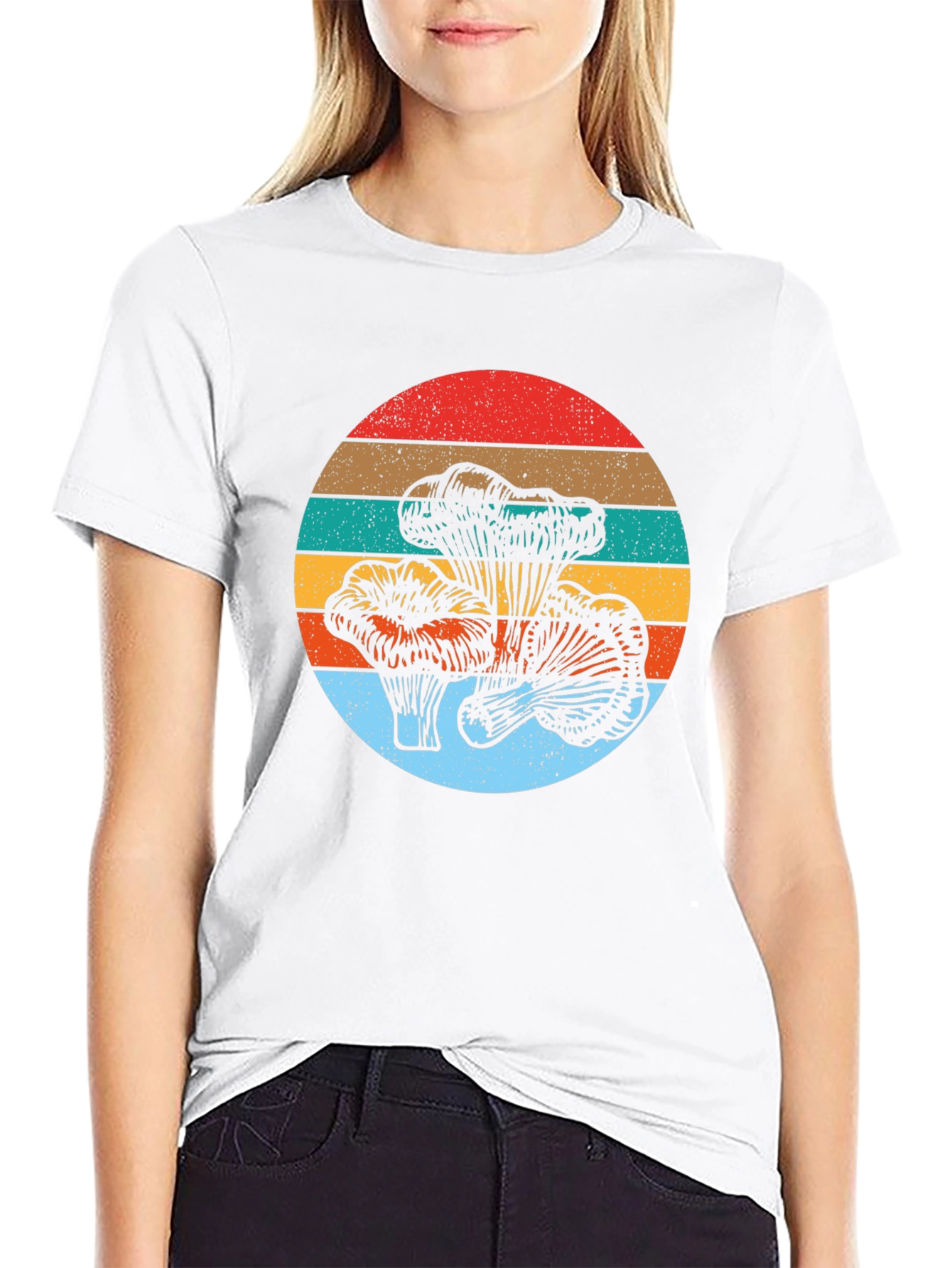 Retro Mushroom Graphic Tee - Stylish Unisex Shirt