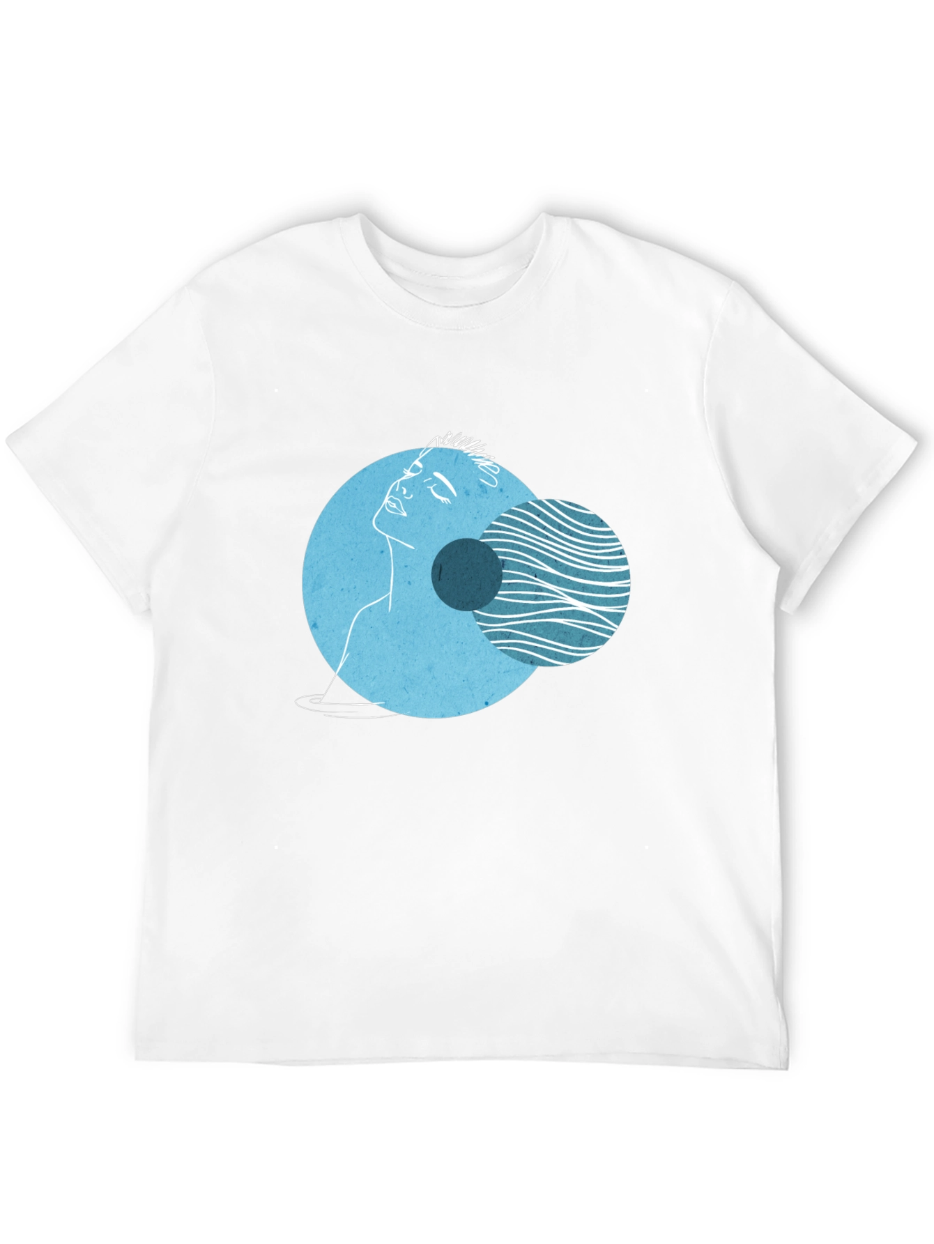 Abstract Face Graphic Tee - Modern Art Shirt