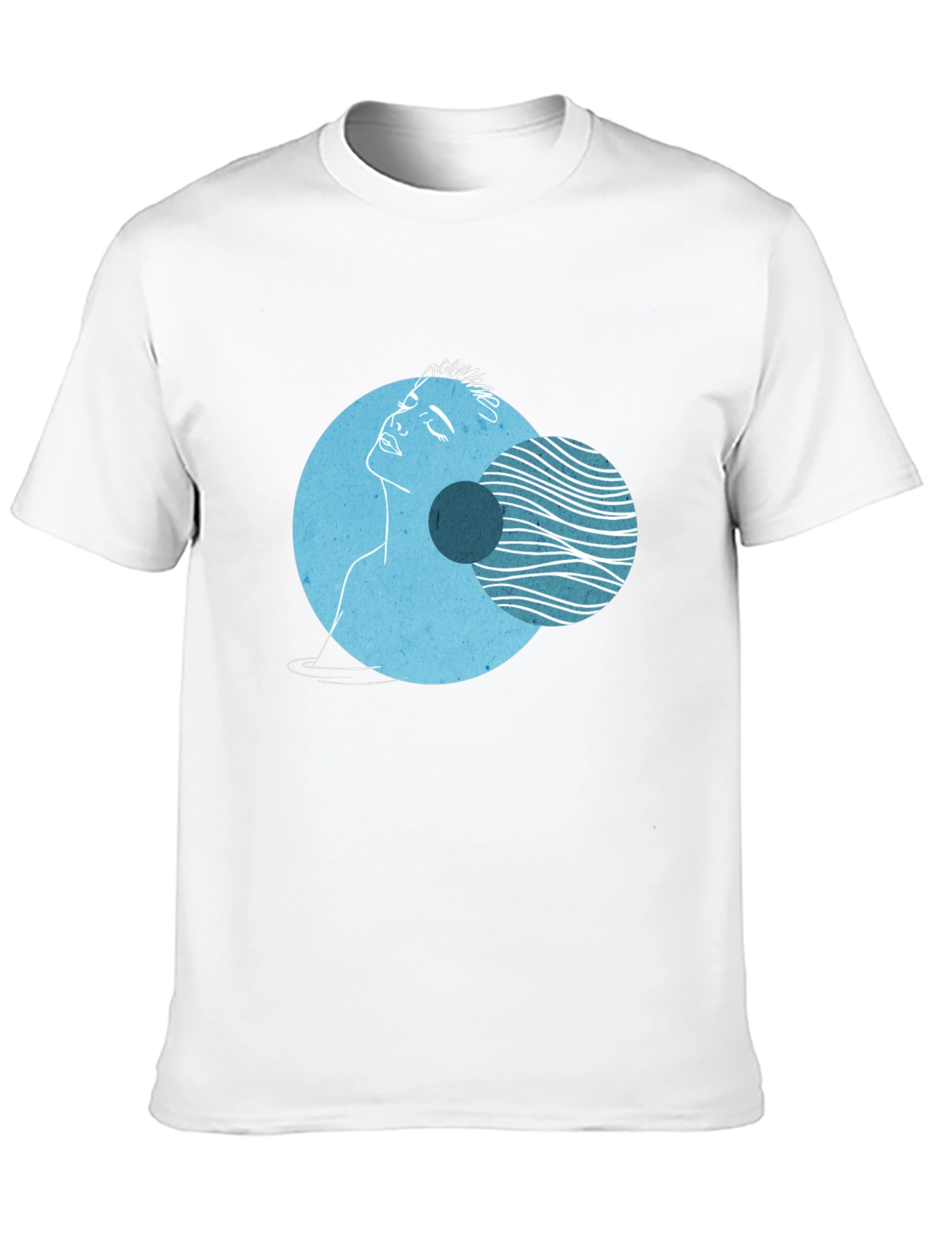 Abstract Face Graphic Tee - Modern Art Shirt