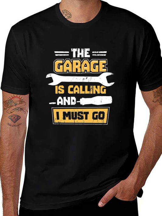 The Garage is Calling T-Shirt - Mechanic Gift