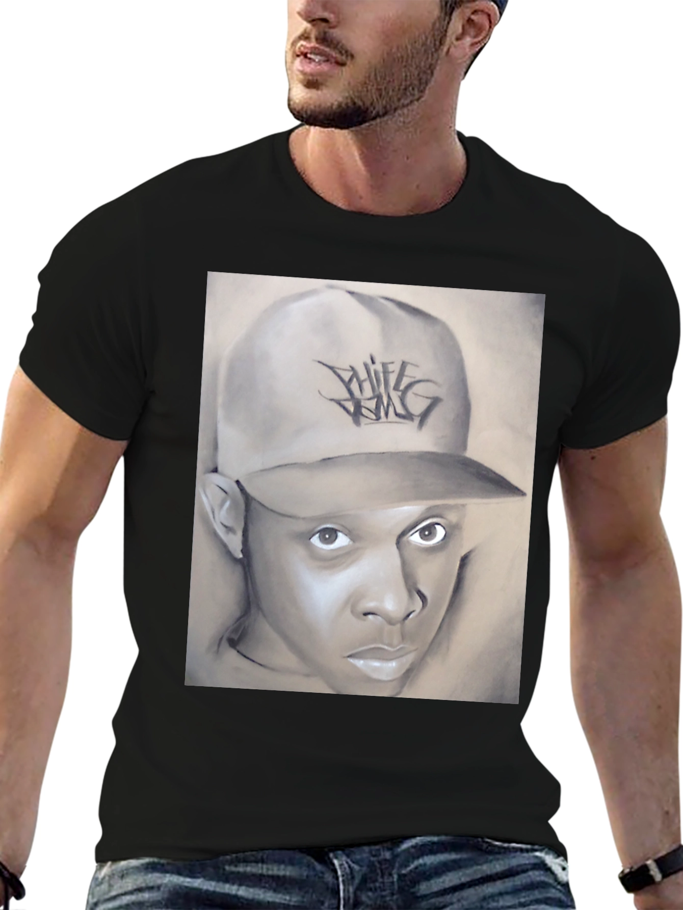 Chief Keef Portrait Graphic T-Shirt