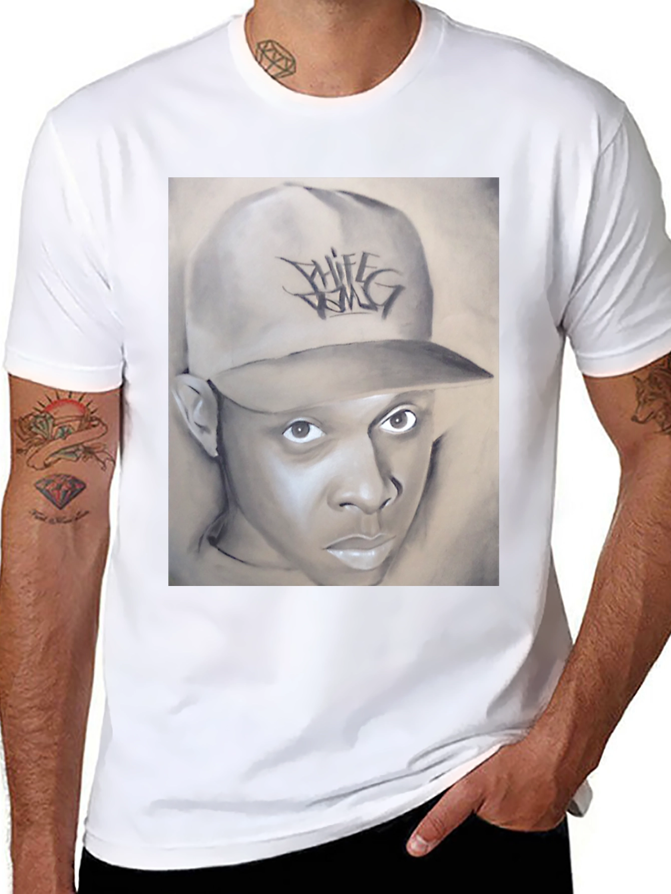 Chief Keef Portrait Graphic T-Shirt