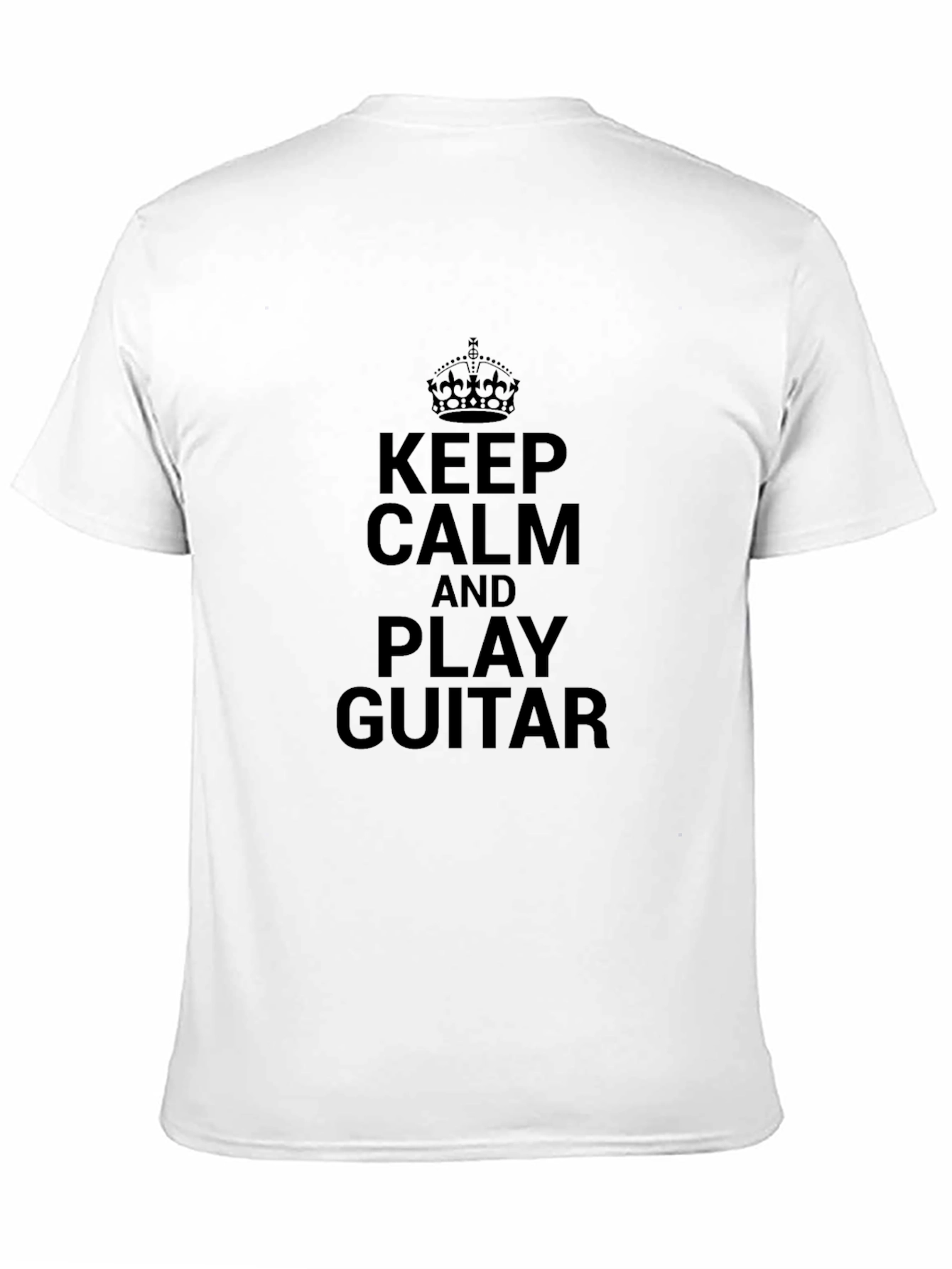 Keep Calm and Play Guitar Black T-Shirt