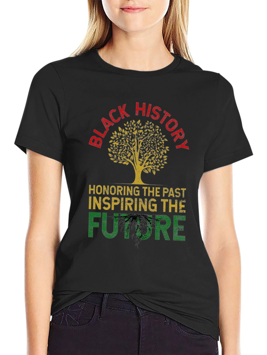 Black History Tree Graphic T-Shirt