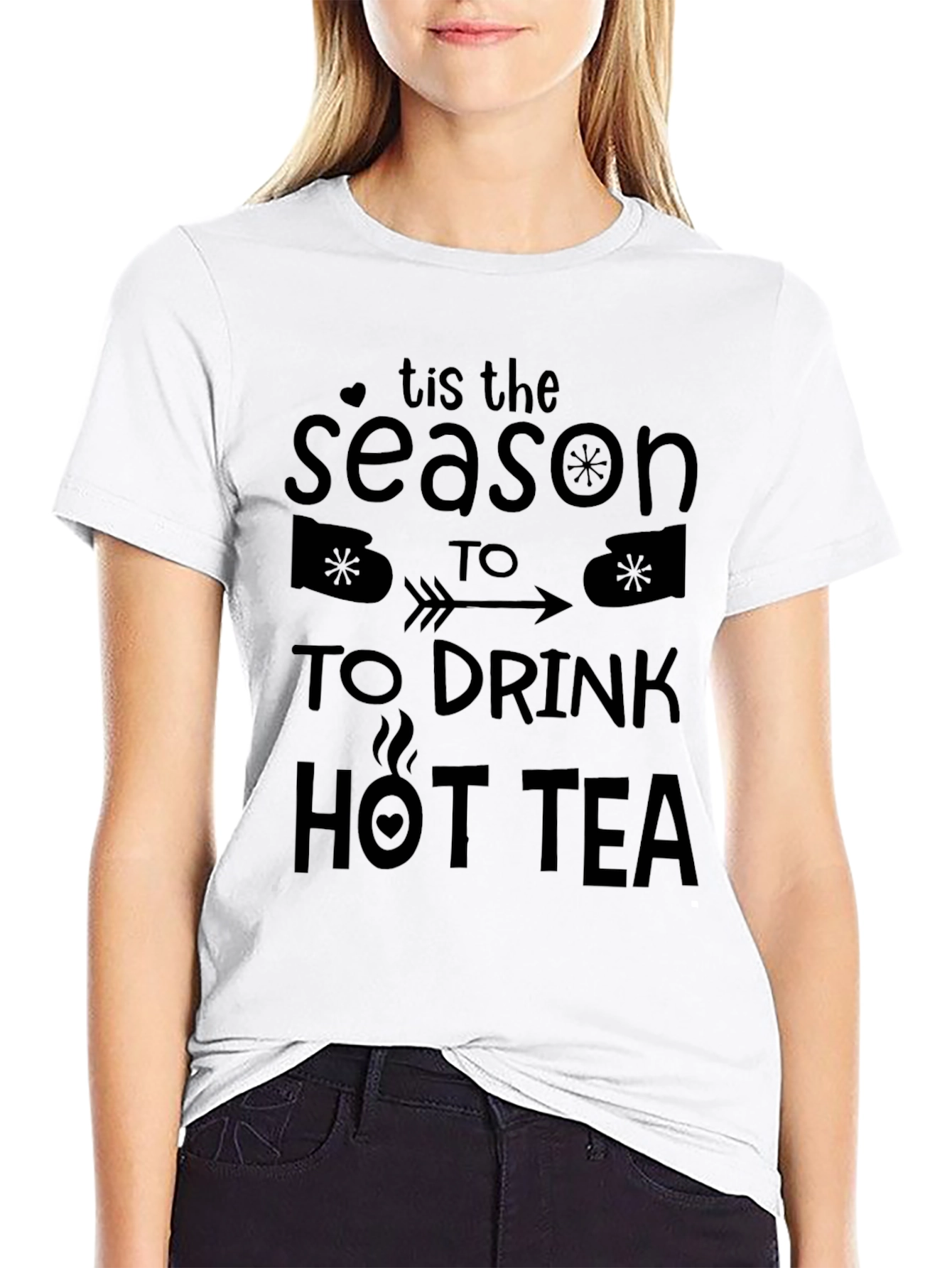 Tis the Season to Drink Hot Tea Graphic Tee