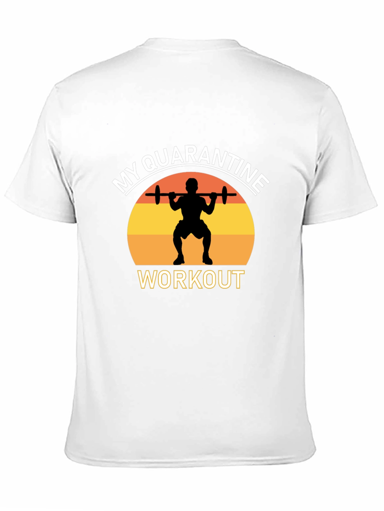 My Quarantine Workout Black Graphic T-Shirt