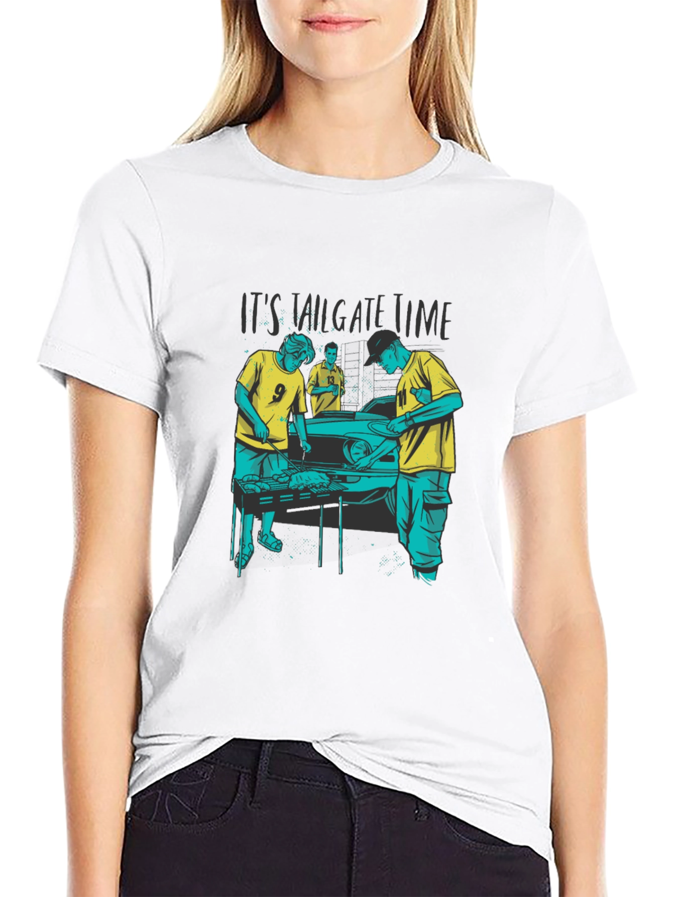 Tailgate Time Graphic Tee - BBQ & Football Ready