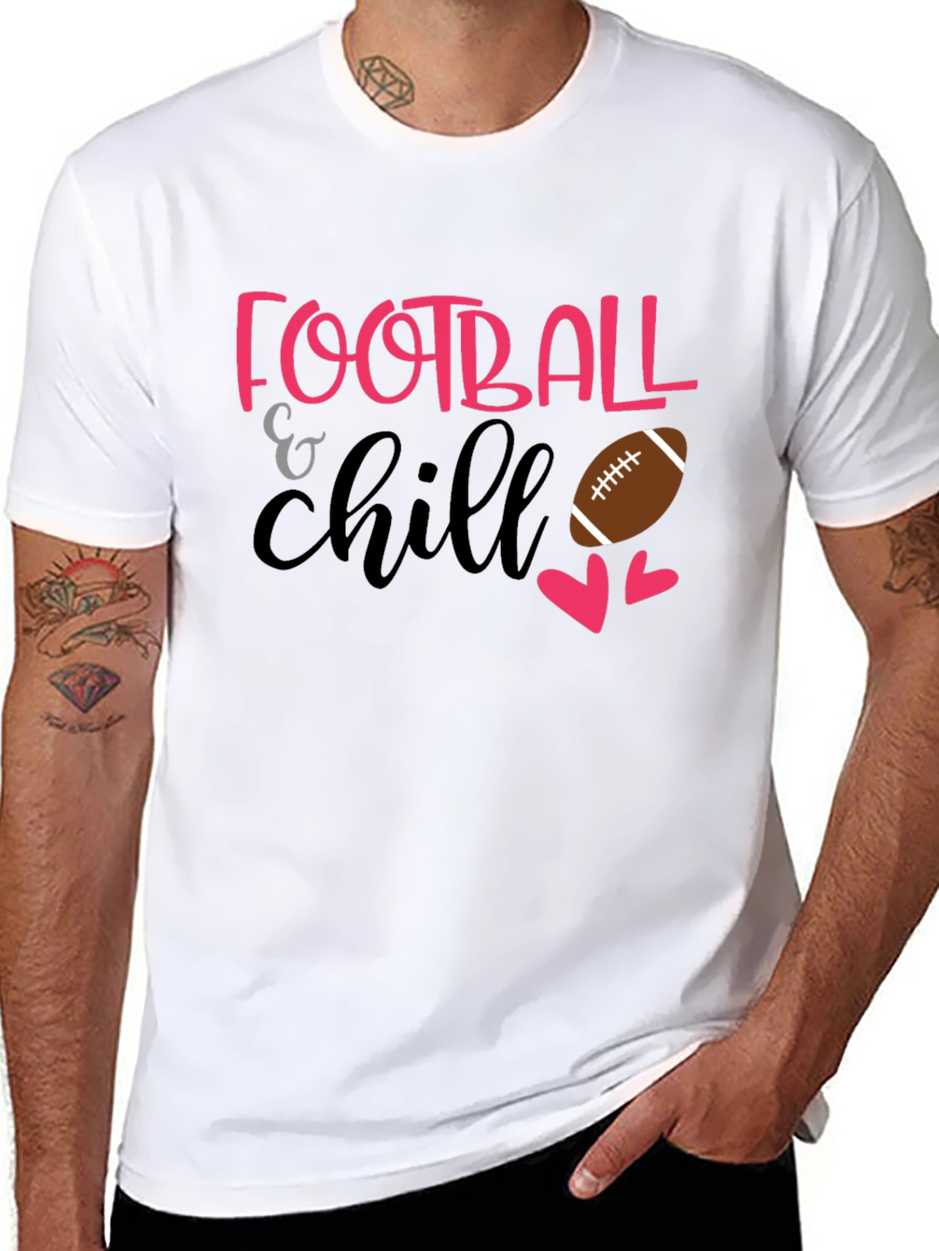 Football & Chill Graphic T-Shirt
