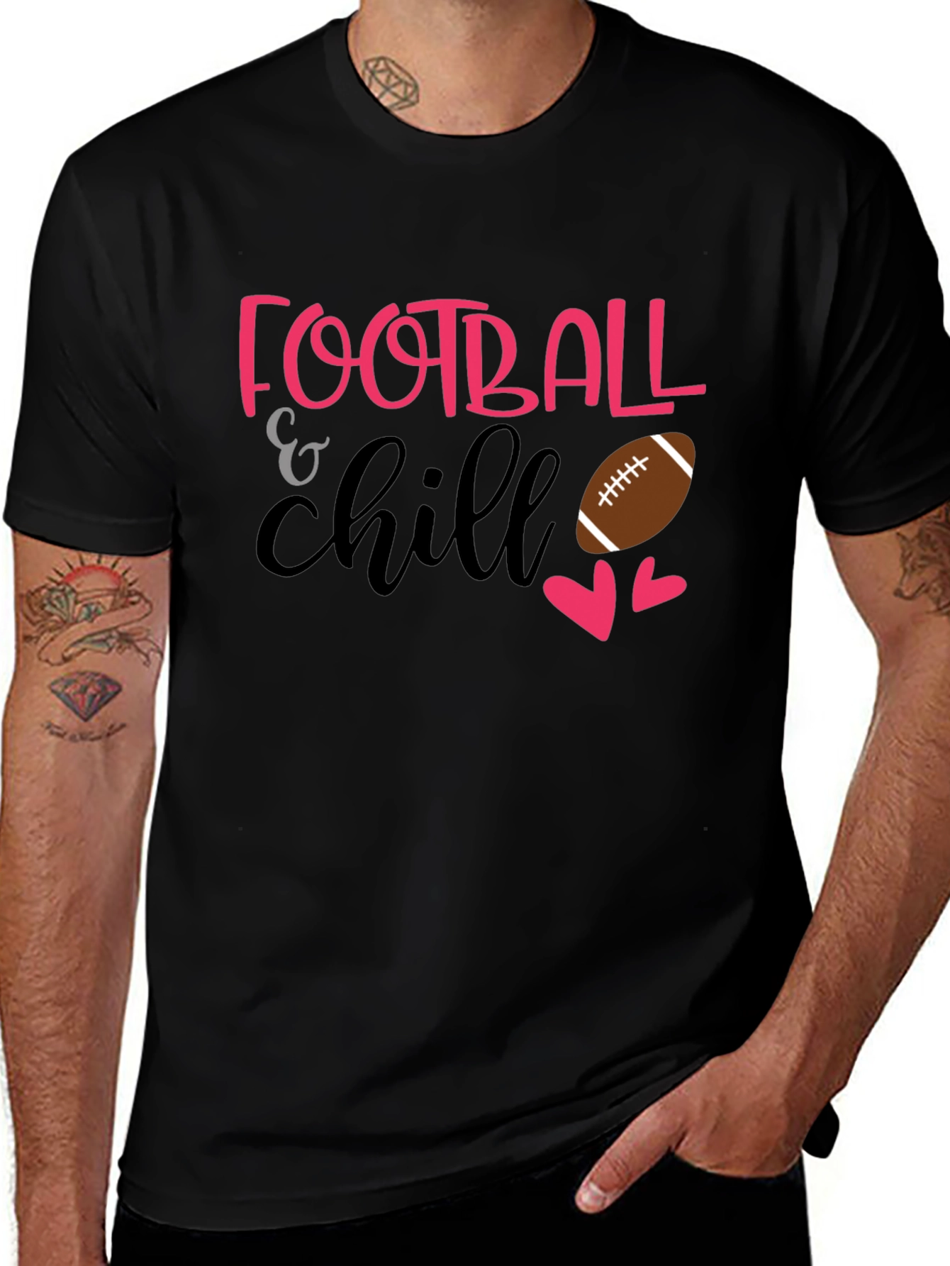 Football & Chill Graphic T-Shirt