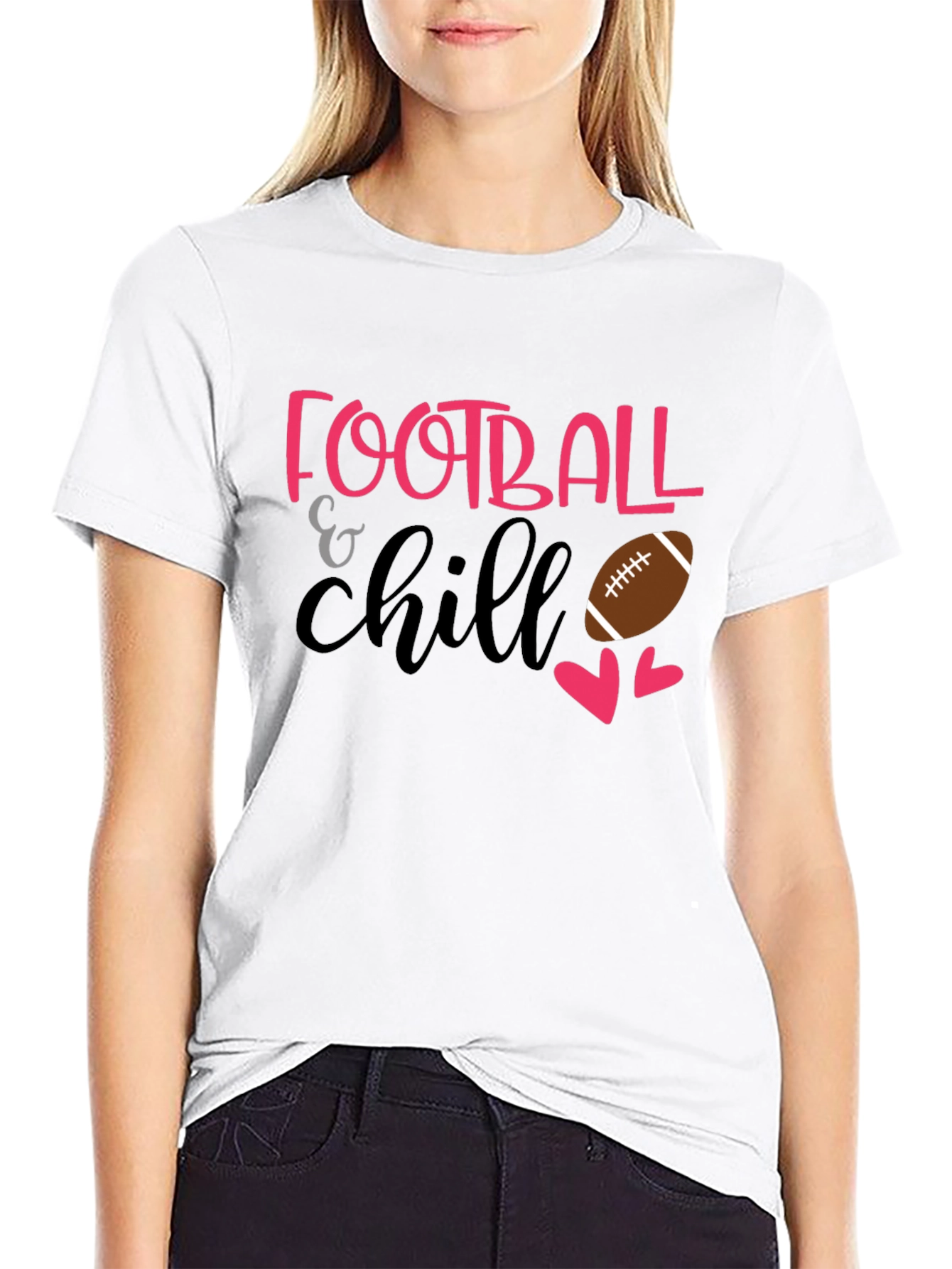 Football & Chill Graphic T-Shirt