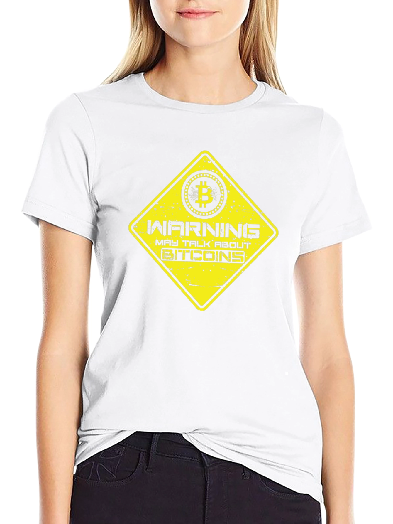 Warning May Talk About Bitcoins T-Shirt