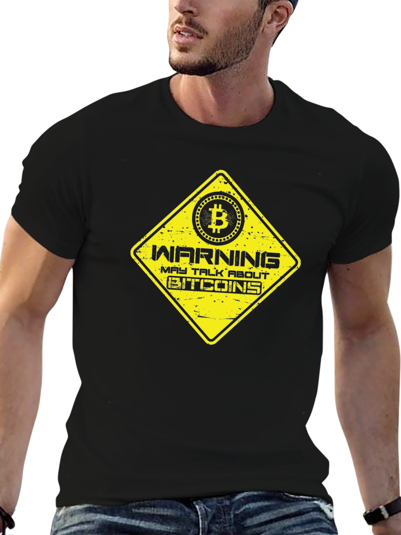 Warning May Talk About Bitcoins T-Shirt