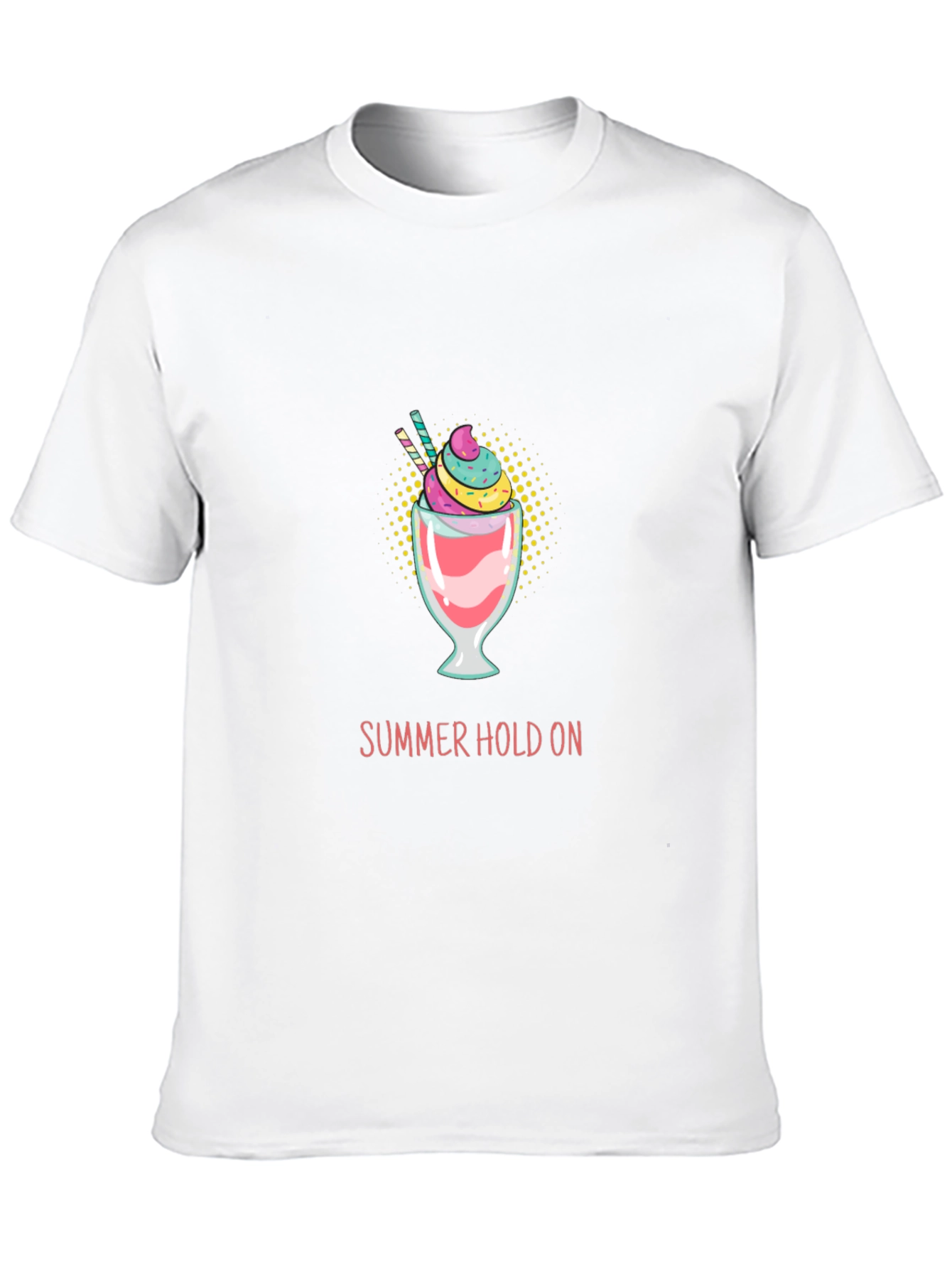 Summer Hold On Graphic Tee - Trendy Black T-Shirt